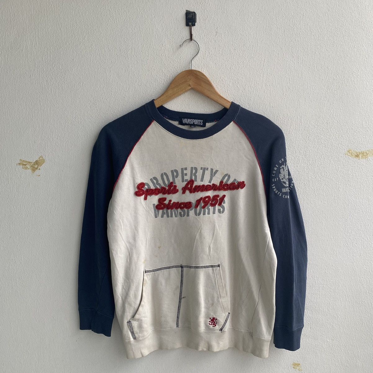 Vansports Japanese Brand Spellout Vintage Sweatshirt