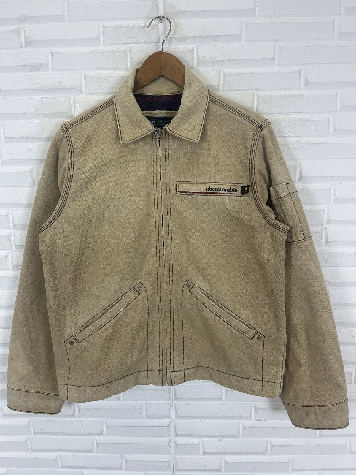 Abercrombie & Fitch × Vintage ABERCROMBIE & FITCH CHORE BLANKET JACKET Size US XL / EU 56 / 4 - 3 Thumbnail
