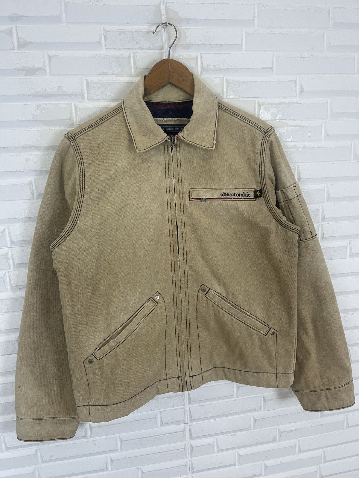 Abercrombie & Fitch × Vintage ABERCROMBIE & FITCH CHORE BLANKET JACKET Size US XL / EU 56 / 4 - 5 Thumbnail