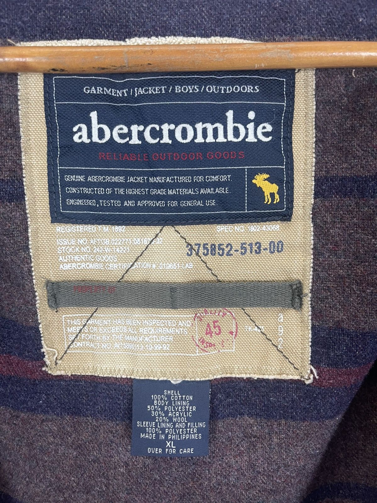 Abercrombie & Fitch × Vintage ABERCROMBIE & FITCH CHORE BLANKET JACKET Size US XL / EU 56 / 4 - 10 Thumbnail
