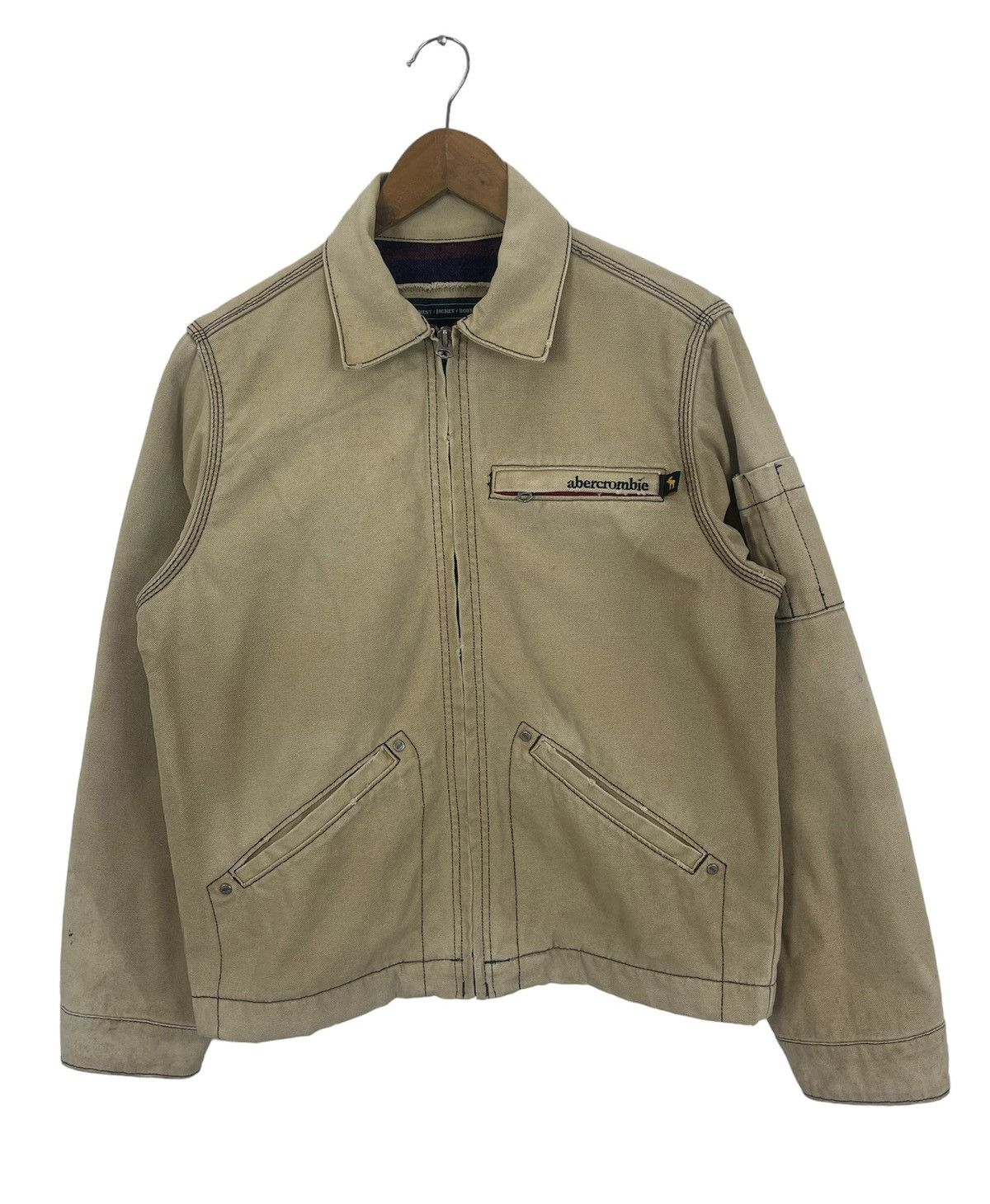 Abercrombie & Fitch × Vintage ABERCROMBIE & FITCH CHORE BLANKET JACKET Size US XL / EU 56 / 4 - 1 Thumbnail