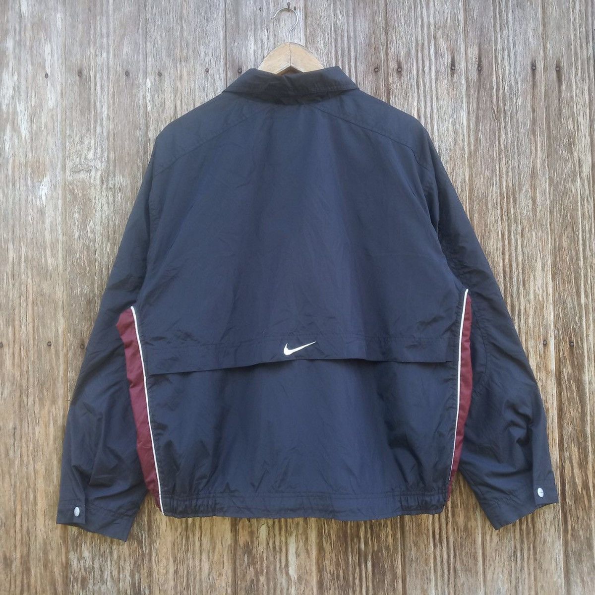 Nike Vintage Nike Swoosh Logo Zipper Jacket Grey Tag Nike ACG Size US L / EU 52-54 / 3 - 2 Thumbnail
