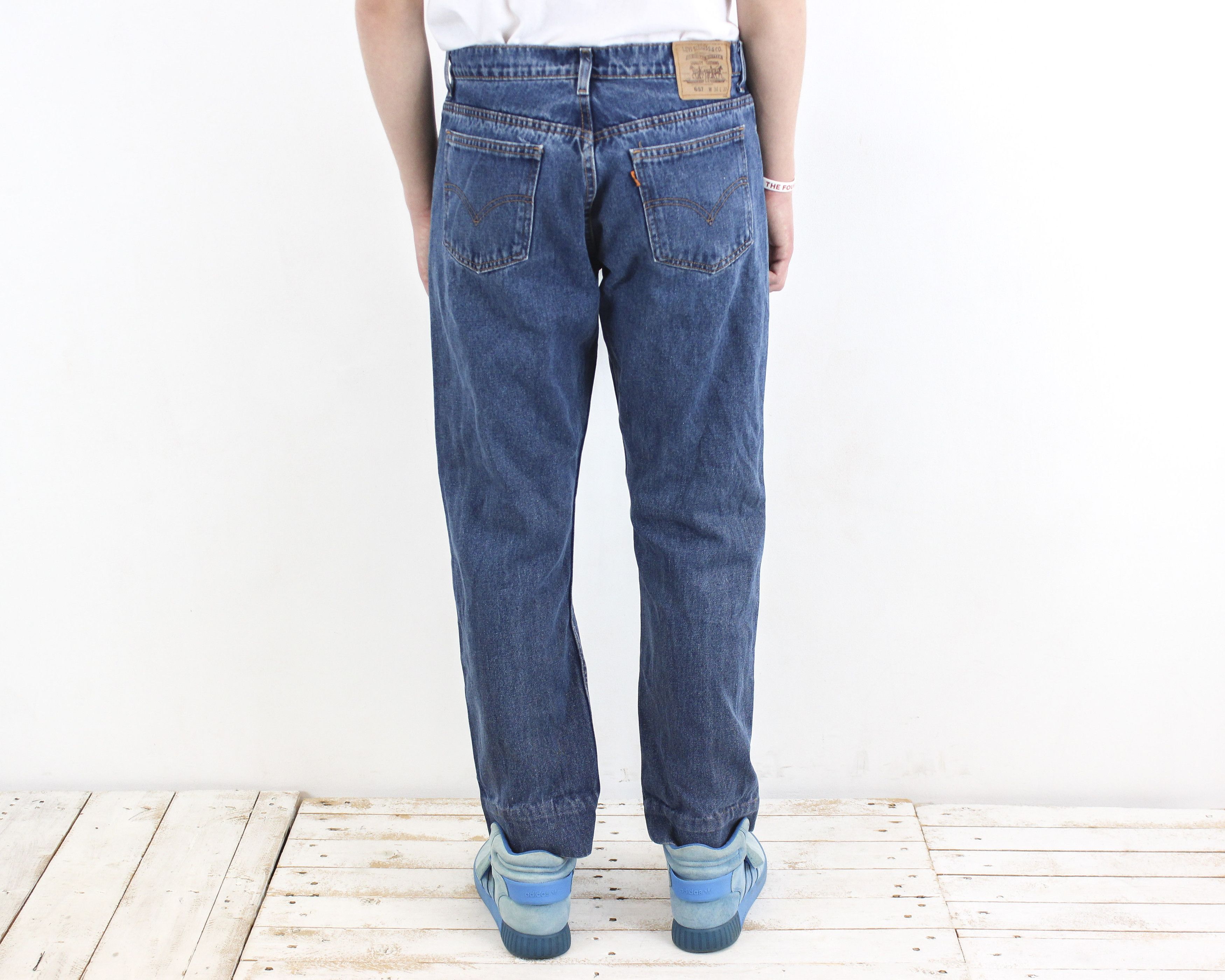 Levi's 657 Mens W34 L33 Regular Tapered Jeans Denim Pants Trousers Size US 34 / EU 50 - 4 Thumbnail