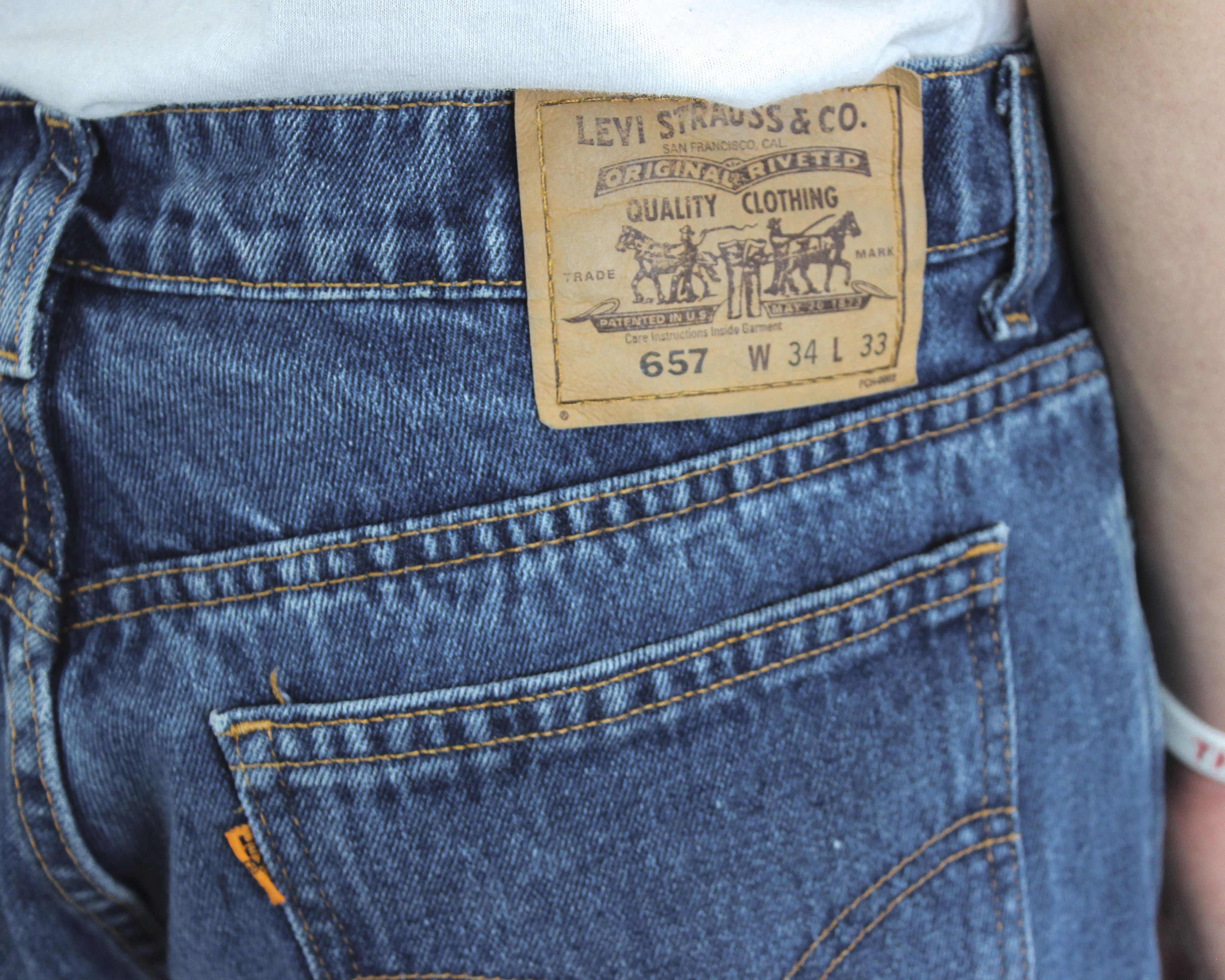 Levi's 657 Mens W34 L33 Regular Tapered Jeans Denim Pants Trousers Size US 34 / EU 50 - 5 Thumbnail