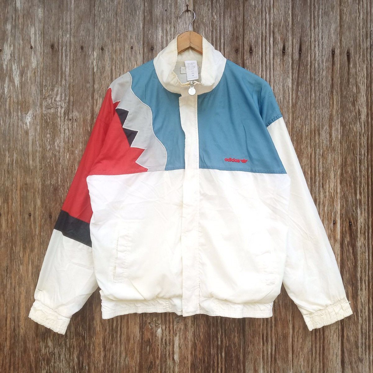 Adidas Adidas Classic Colourblock Windbreaker Zipper Jacket Size US M / EU 48-50 / 2 - 1 Thumbnail