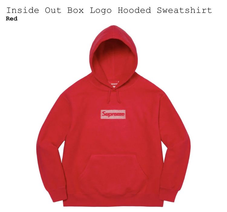 Supreme Inside out box logo hooded sweatshirt | Grailed