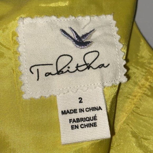 Tabitha Azure Scroll and Textured Dress Size 2