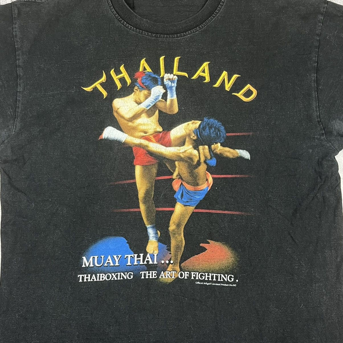 Japanese Brand Vintage MUAY THAI boxing Kick Lesson Crew Neck Tee Shirt Size US M / EU 48-50 / 2 - 3 Thumbnail