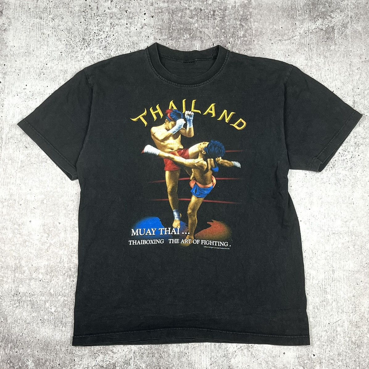 Japanese Brand Vintage MUAY THAI boxing Kick Lesson Crew Neck Tee Shirt Size US M / EU 48-50 / 2 - 2 Thumbnail