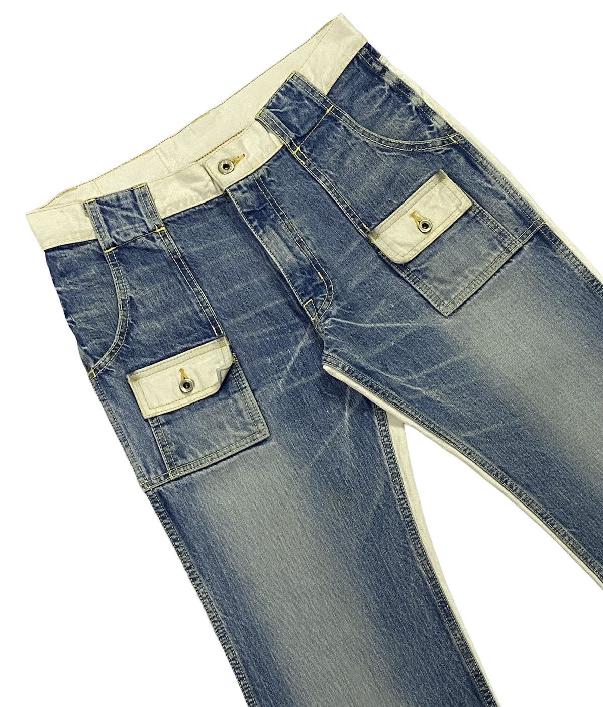 Japanese Brand × KOJIMA GENES × Vintage Kohima Genes Japan Hybrid Denim Jeans Size US 32 / EU 48 - 18 Thumbnail