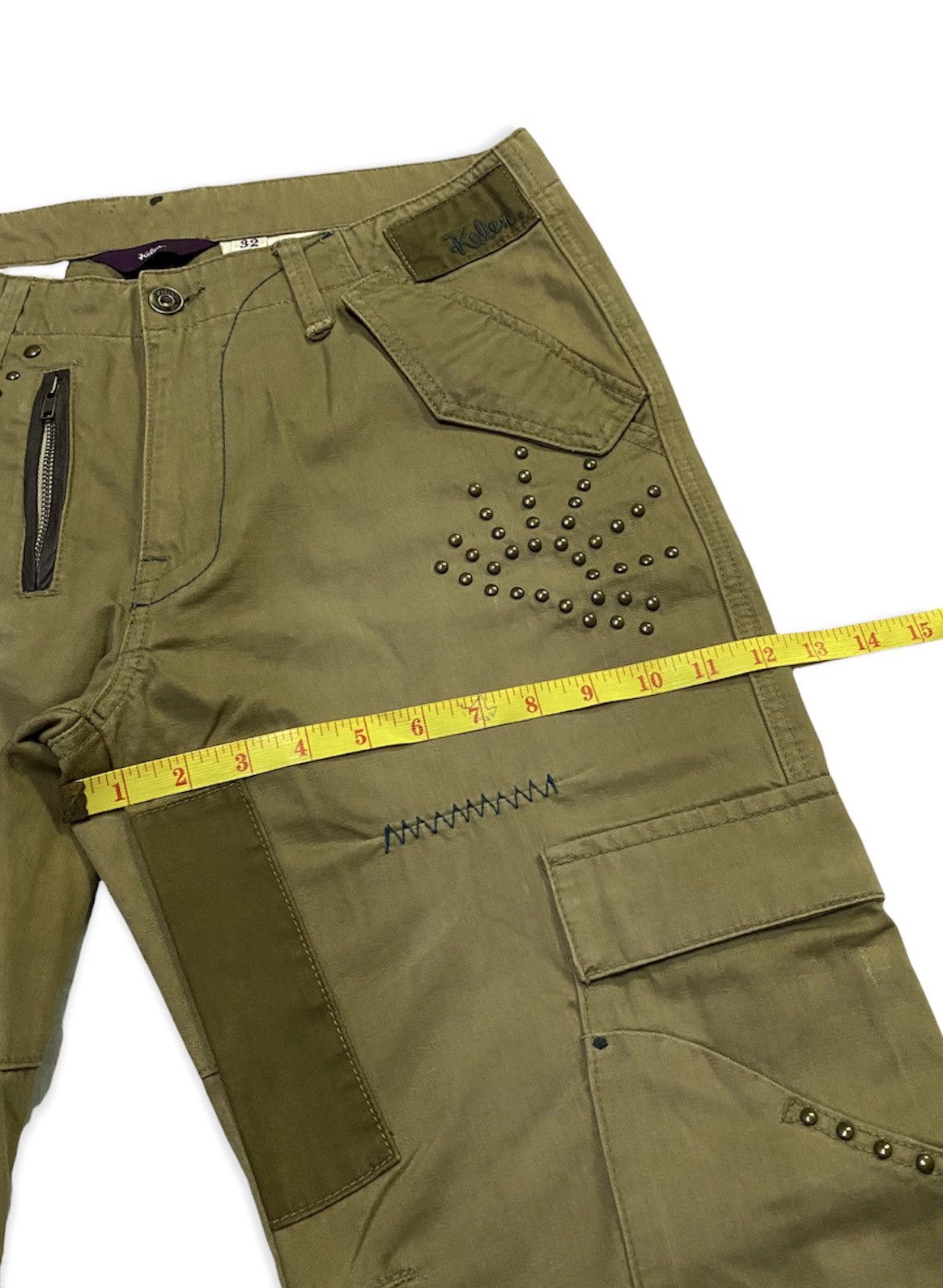 Japanese Brand Kelen Patchwork Khakis Pants Size US 34 / EU 50 - 8 Thumbnail