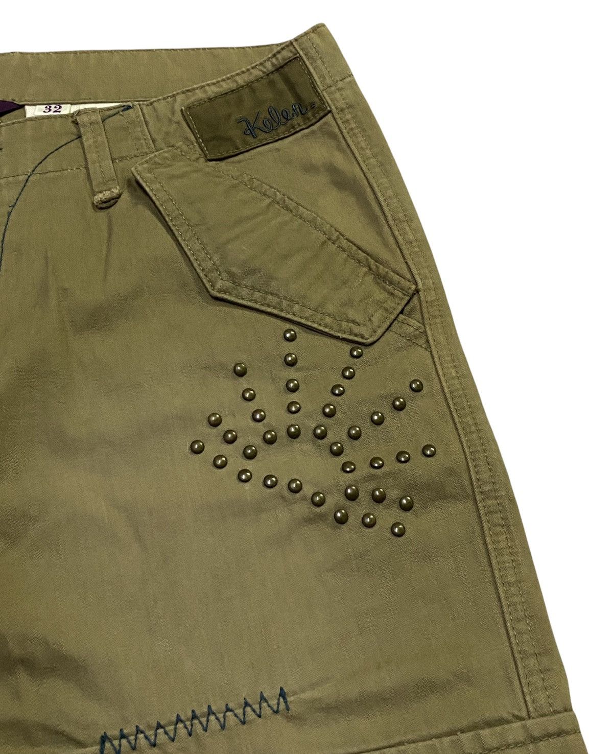 Japanese Brand Kelen Patchwork Khakis Pants Size US 34 / EU 50 - 19 Thumbnail