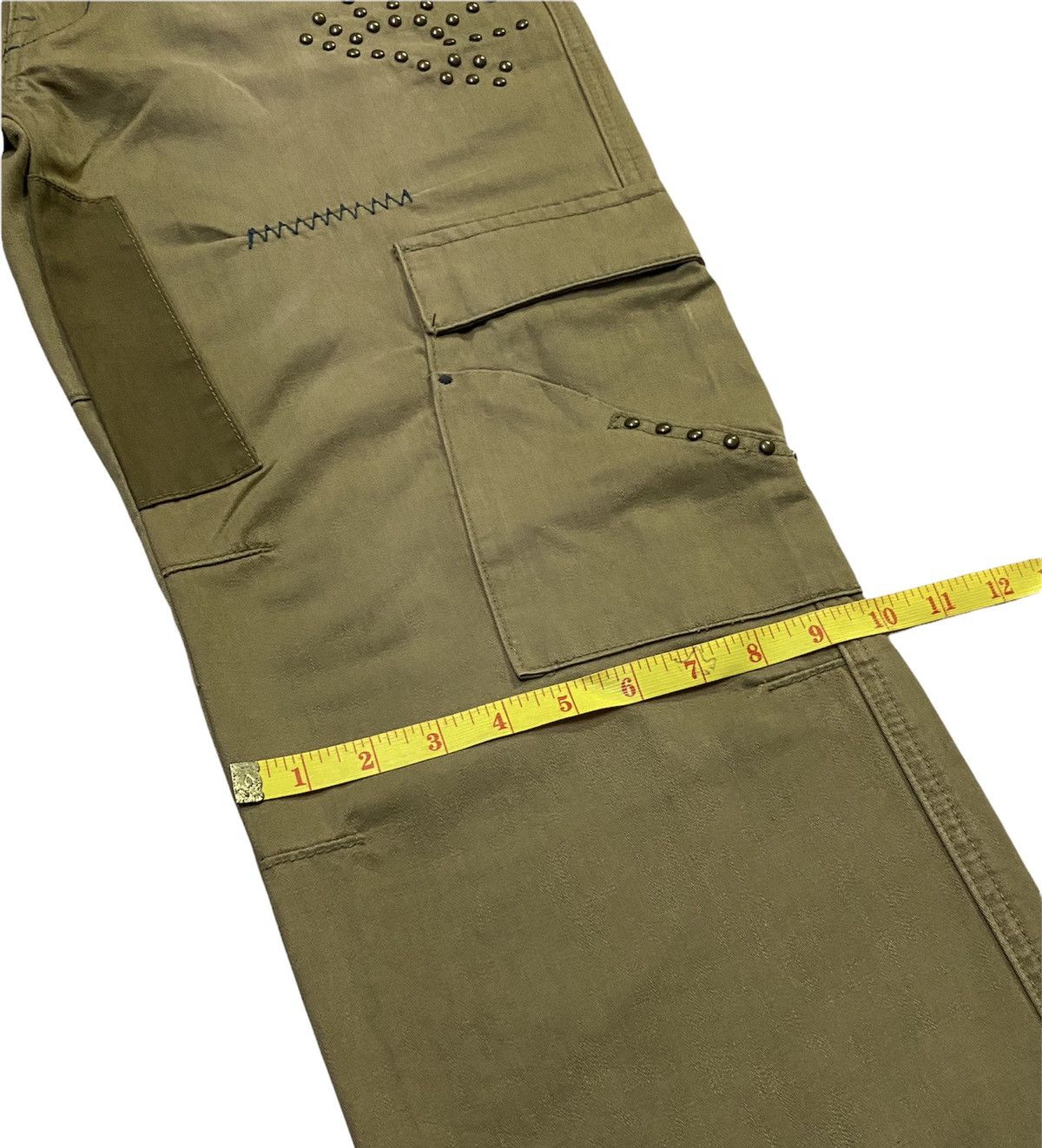 Japanese Brand Kelen Patchwork Khakis Pants Size US 34 / EU 50 - 9 Thumbnail