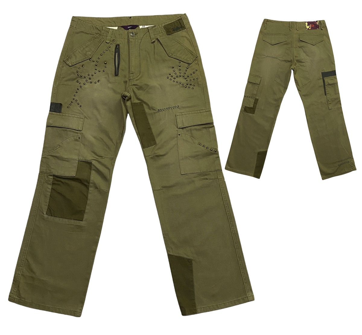 Japanese Brand Kelen Patchwork Khakis Pants Size US 34 / EU 50 - 1 Thumbnail