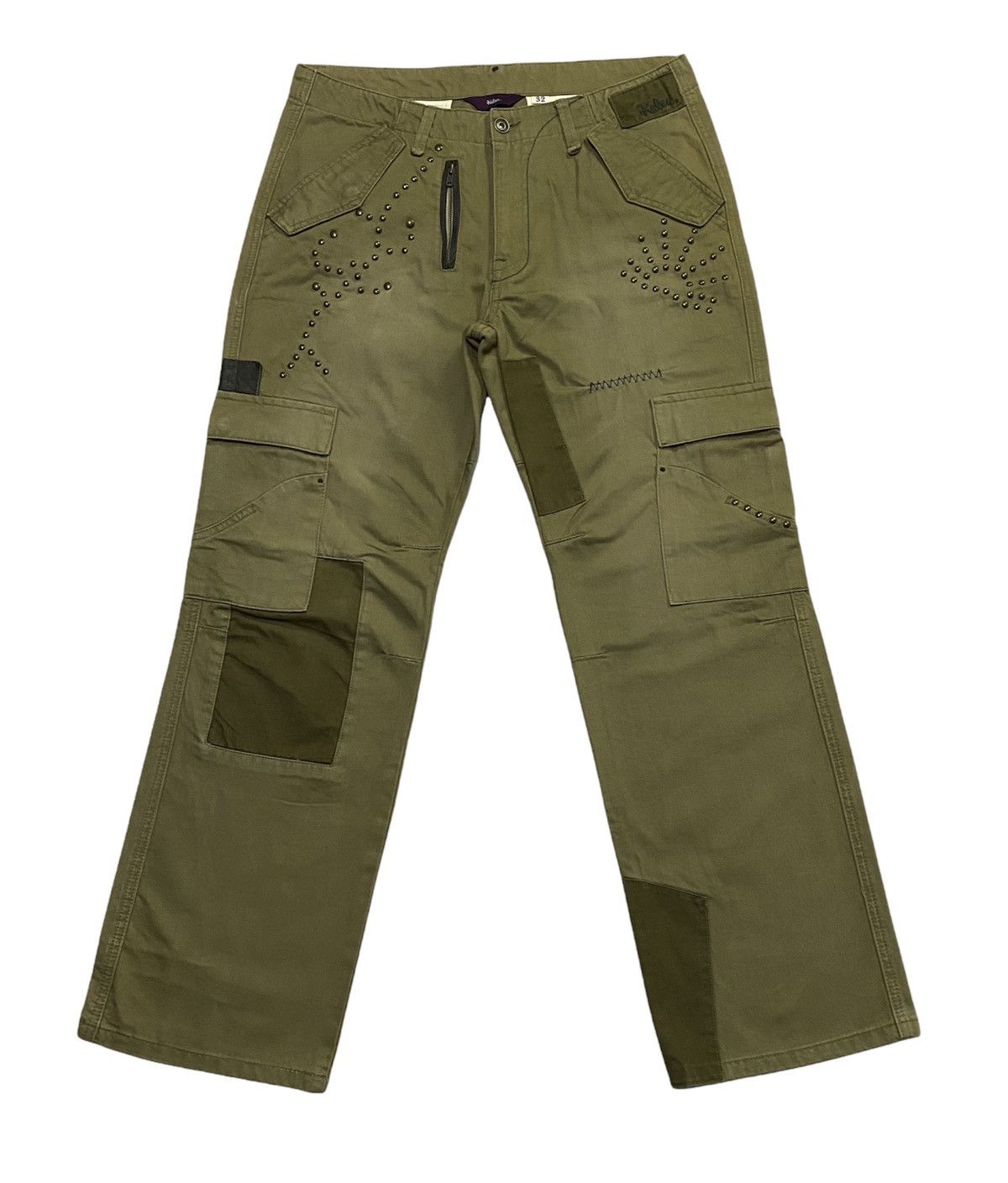 Japanese Brand Kelen Patchwork Khakis Pants Size US 34 / EU 50 - 2 Thumbnail