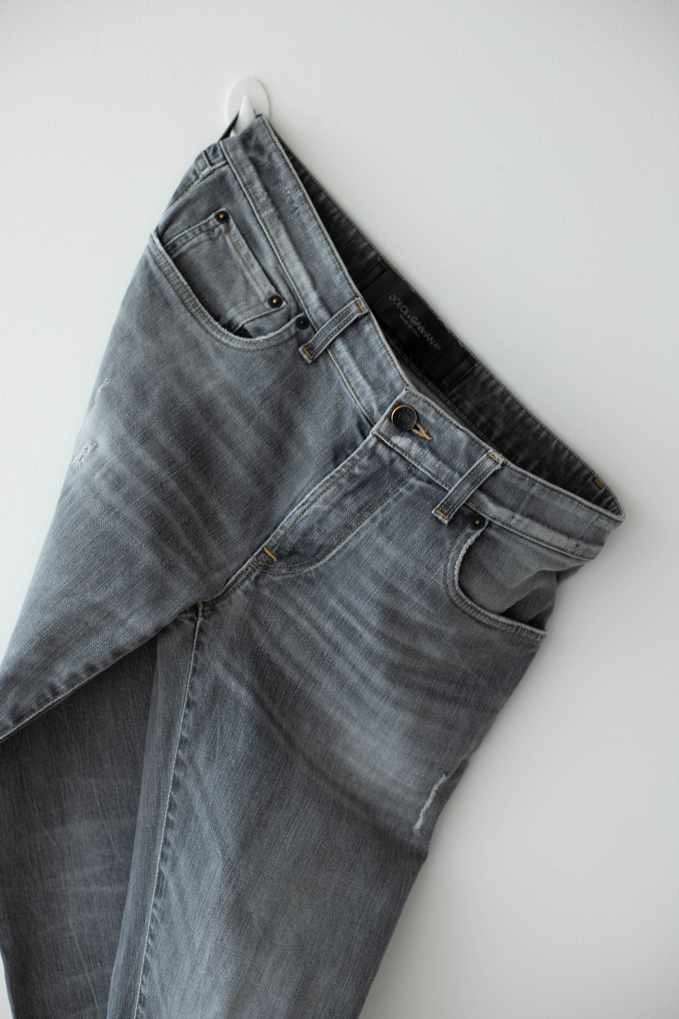 Dolce & Gabbana Dolce & Gabbana Denim stretch grey jeans Size 36" / US 14 / IT 50 - 21 Thumbnail