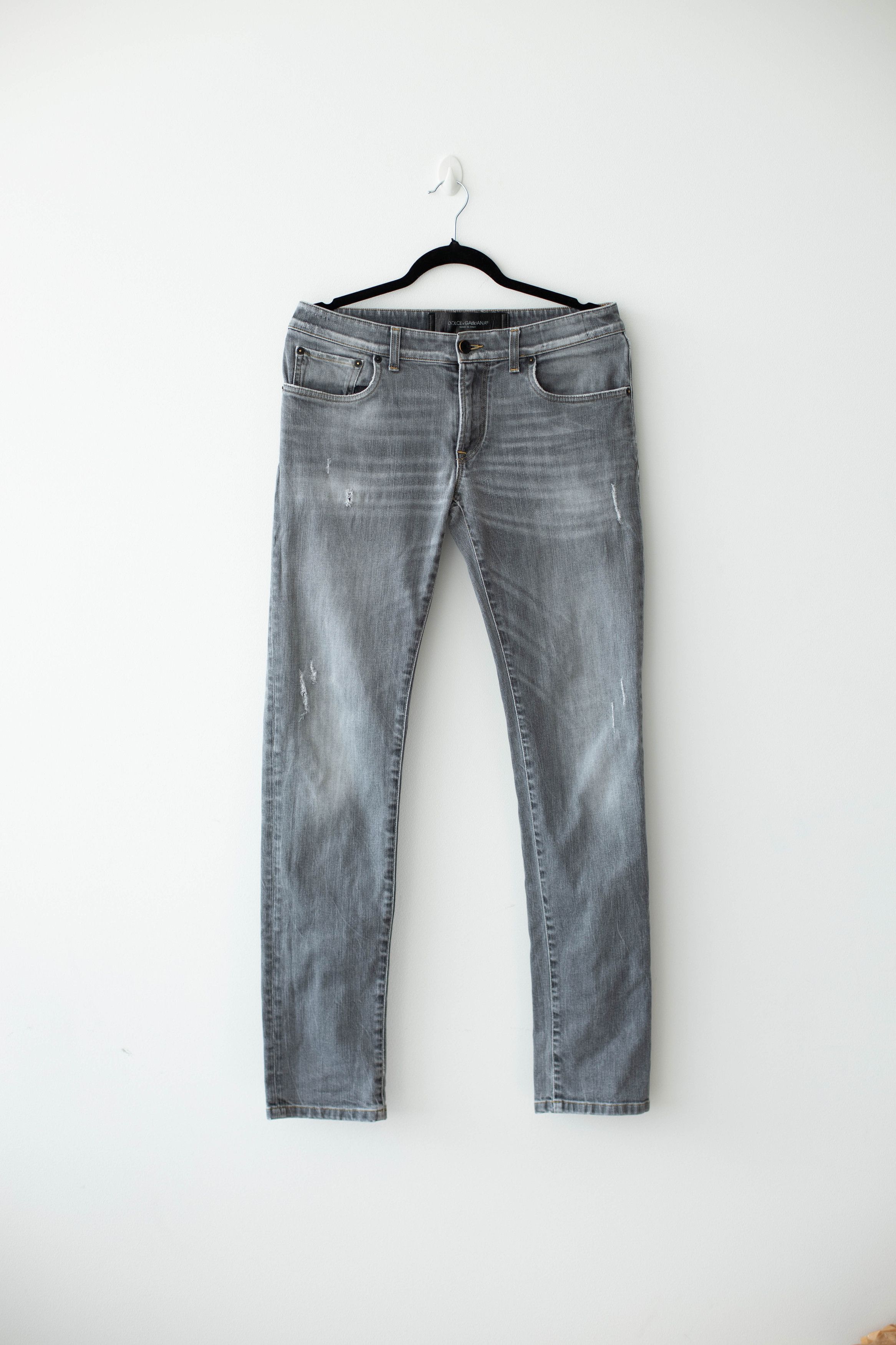 Dolce & Gabbana Dolce & Gabbana Denim stretch grey jeans Size 36" / US 14 / IT 50 - 1 Thumbnail