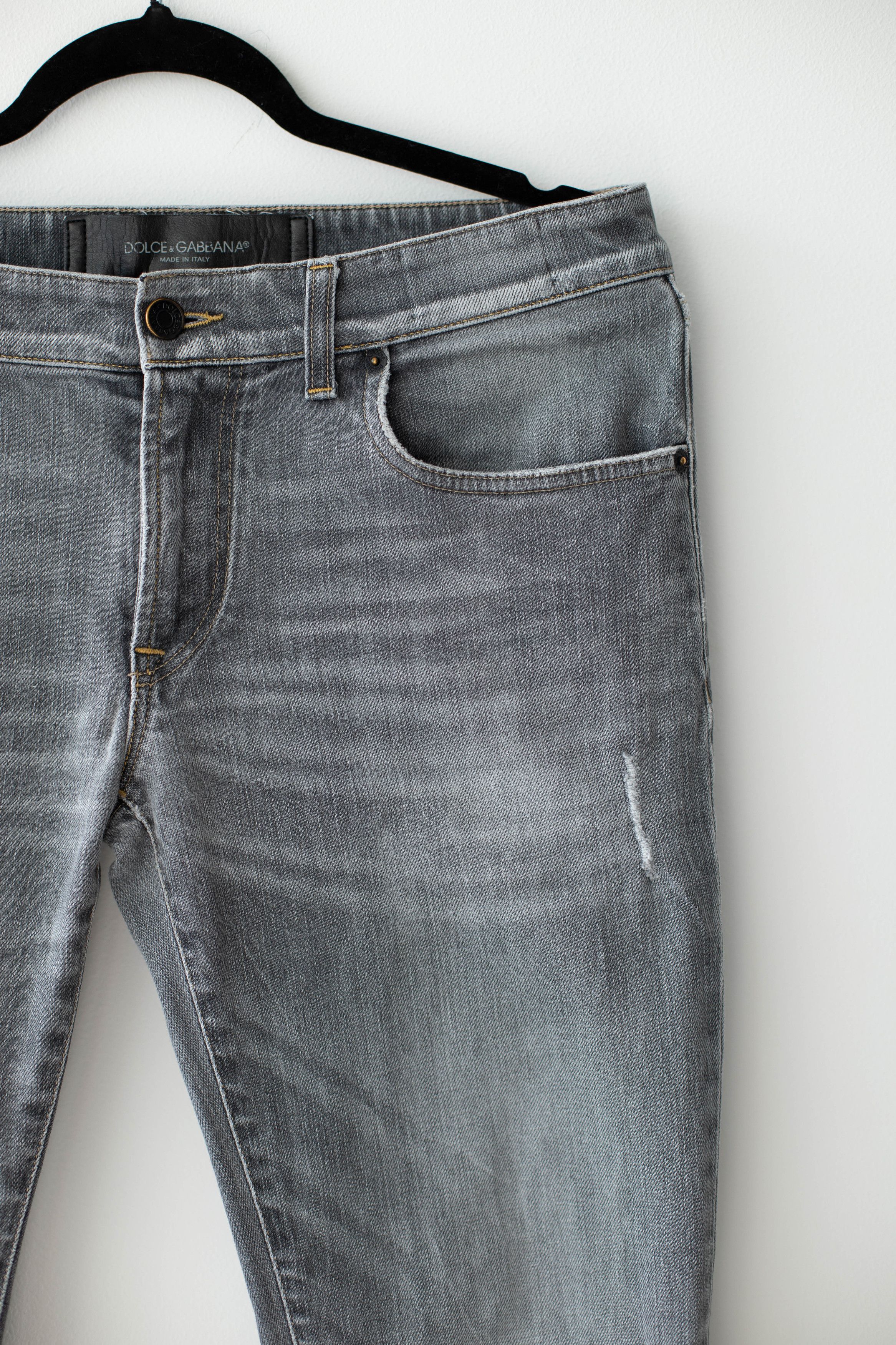 Dolce & Gabbana Dolce & Gabbana Denim stretch grey jeans Size 36" / US 14 / IT 50 - 4 Thumbnail