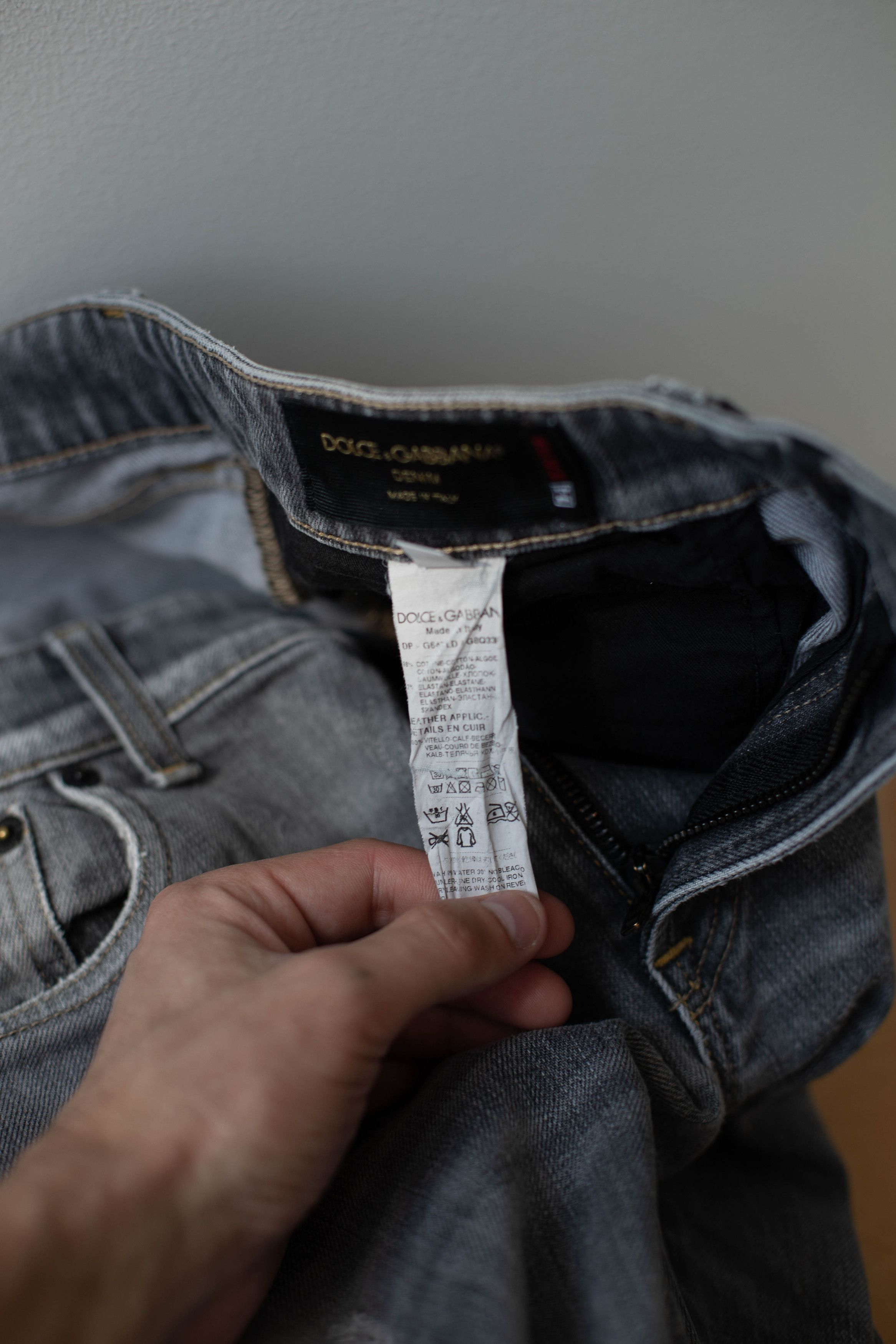 Dolce & Gabbana Dolce & Gabbana Denim stretch grey jeans Size 36" / US 14 / IT 50 - 24 Thumbnail