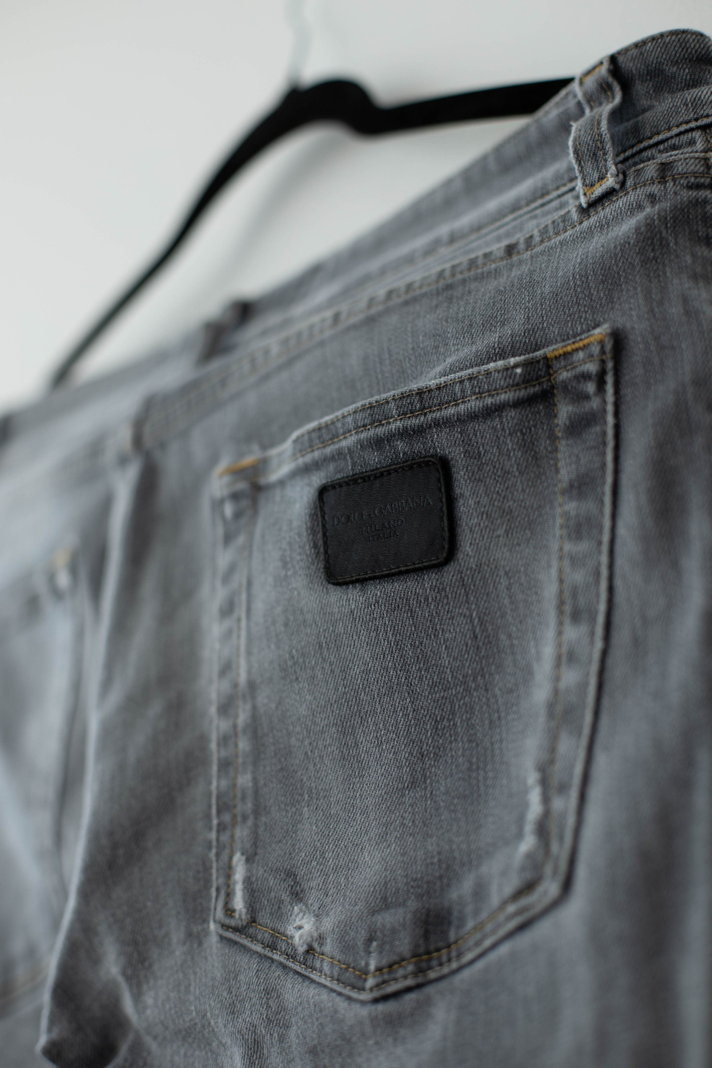 Dolce & Gabbana Dolce & Gabbana Denim stretch grey jeans Size 36" / US 14 / IT 50 - 14 Thumbnail