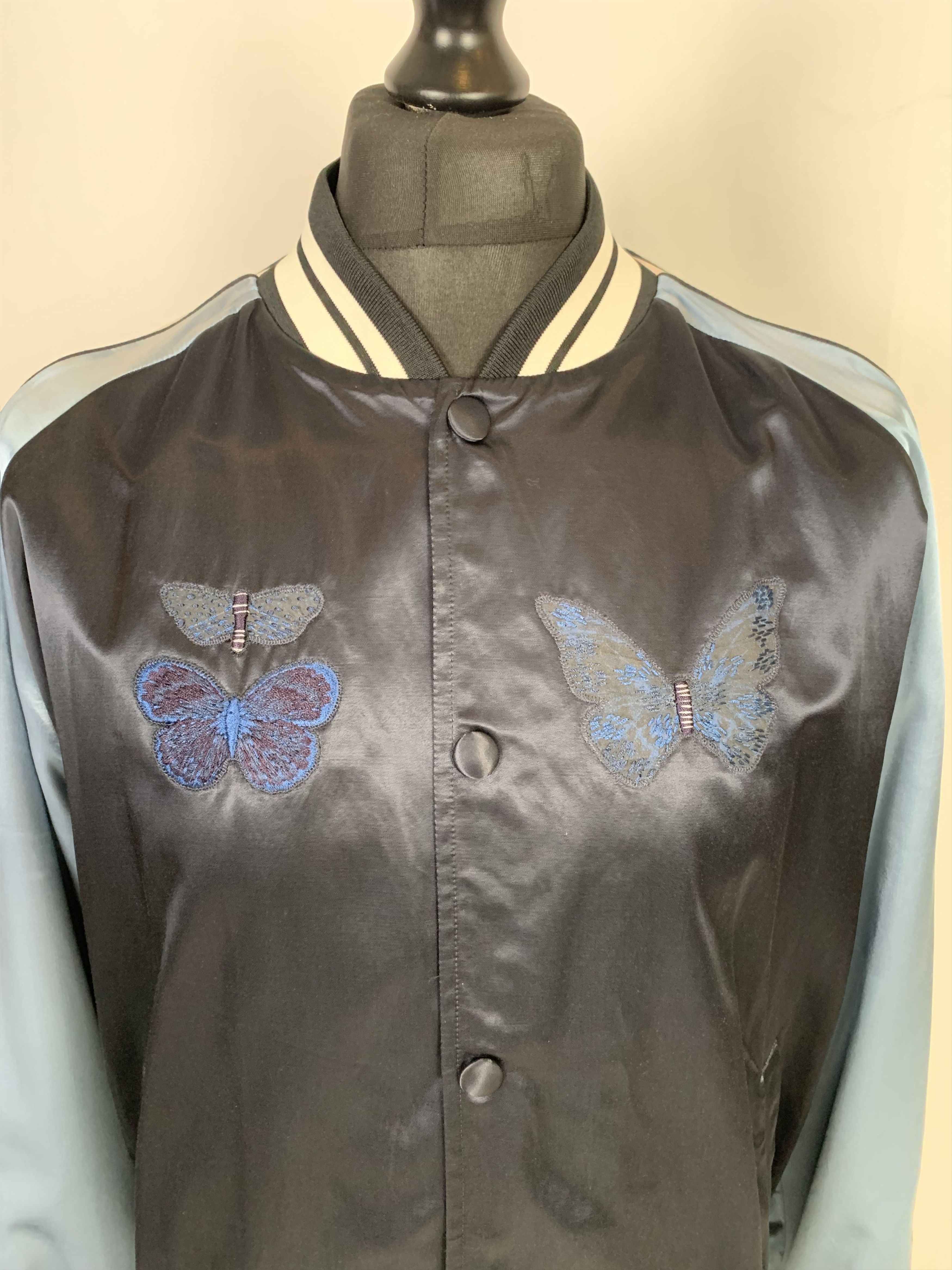 Valentino Valentino Silk Bomber Jacket Size US L / EU 52-54 / 3 - 5 Thumbnail