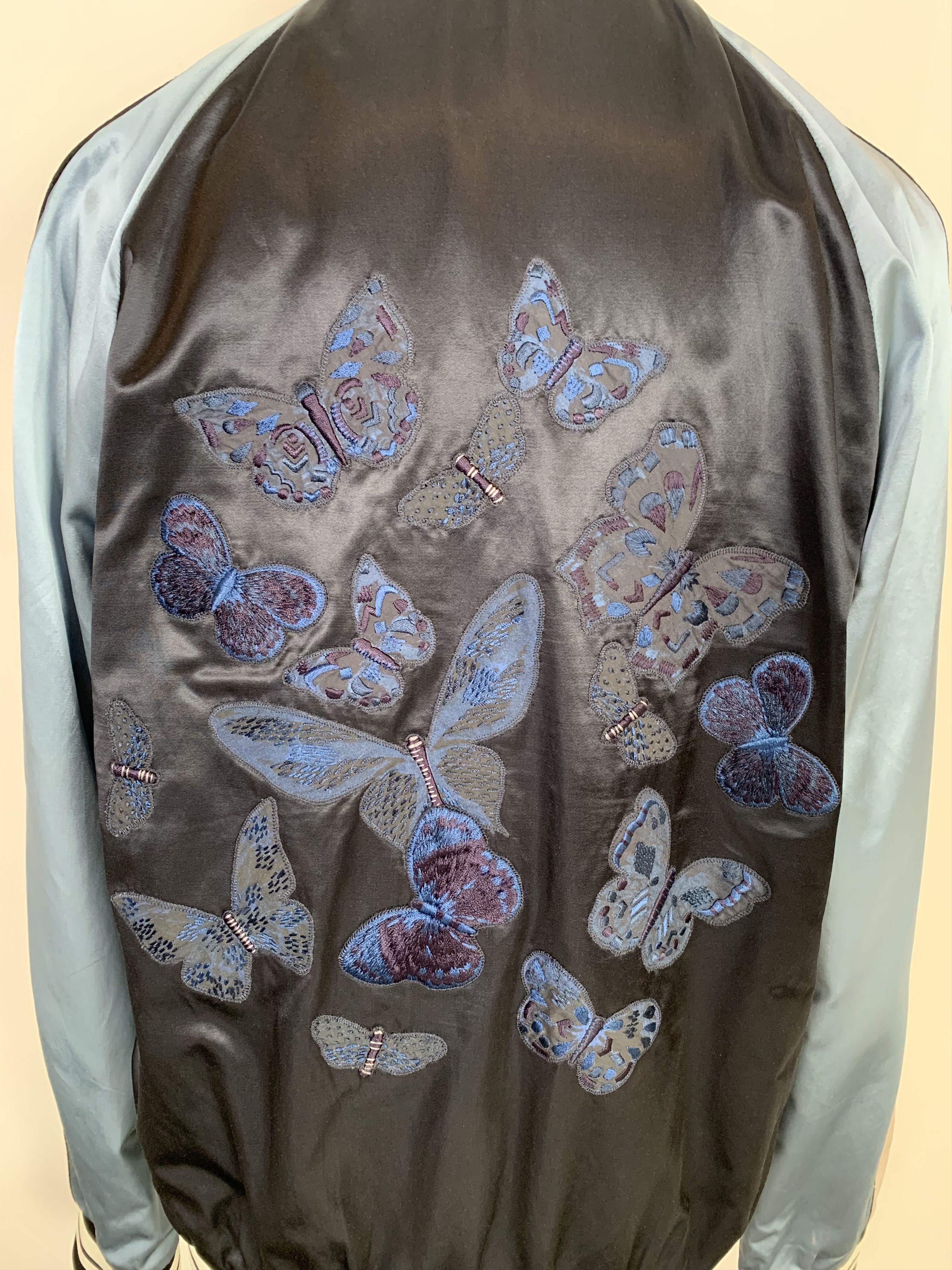 Valentino Valentino Silk Bomber Jacket Size US L / EU 52-54 / 3 - 8 Thumbnail