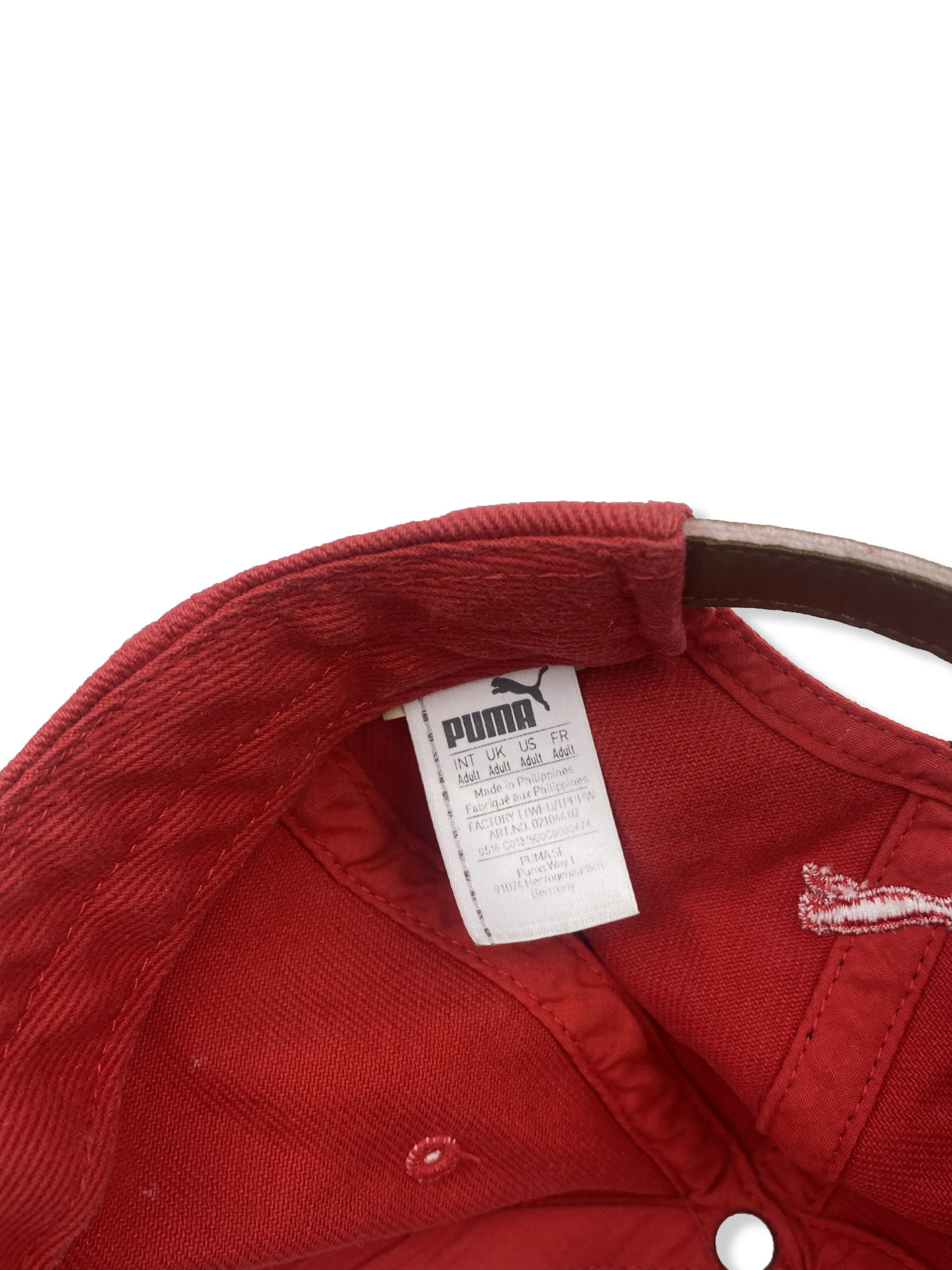 Ferrari Vintage Y2K FERRARI x PUMA Racing BigLogo Red Faded Cap M346 Size ONE SIZE - 7 Thumbnail