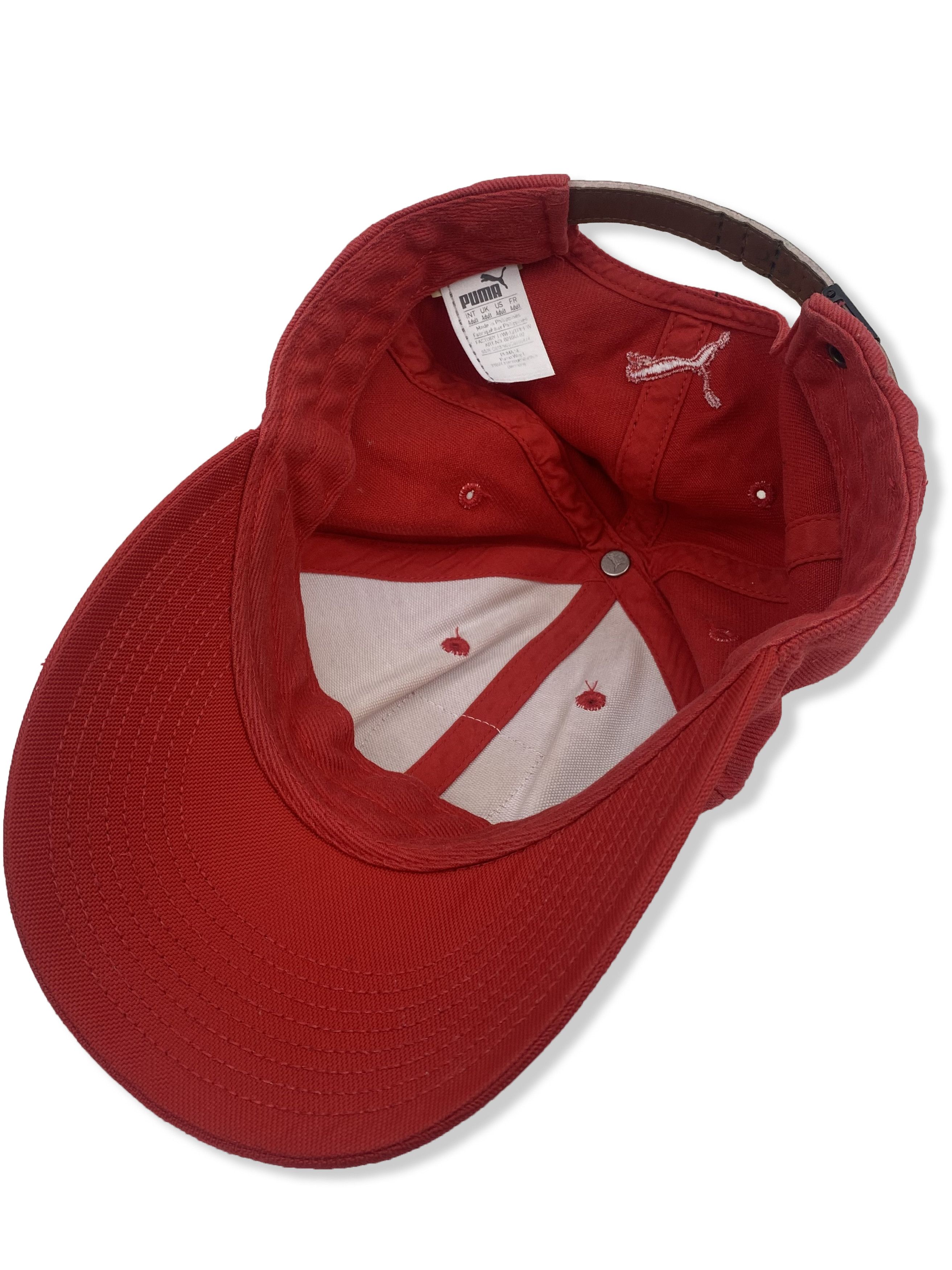 Ferrari Vintage Y2K FERRARI x PUMA Racing BigLogo Red Faded Cap M346 Size ONE SIZE - 6 Thumbnail