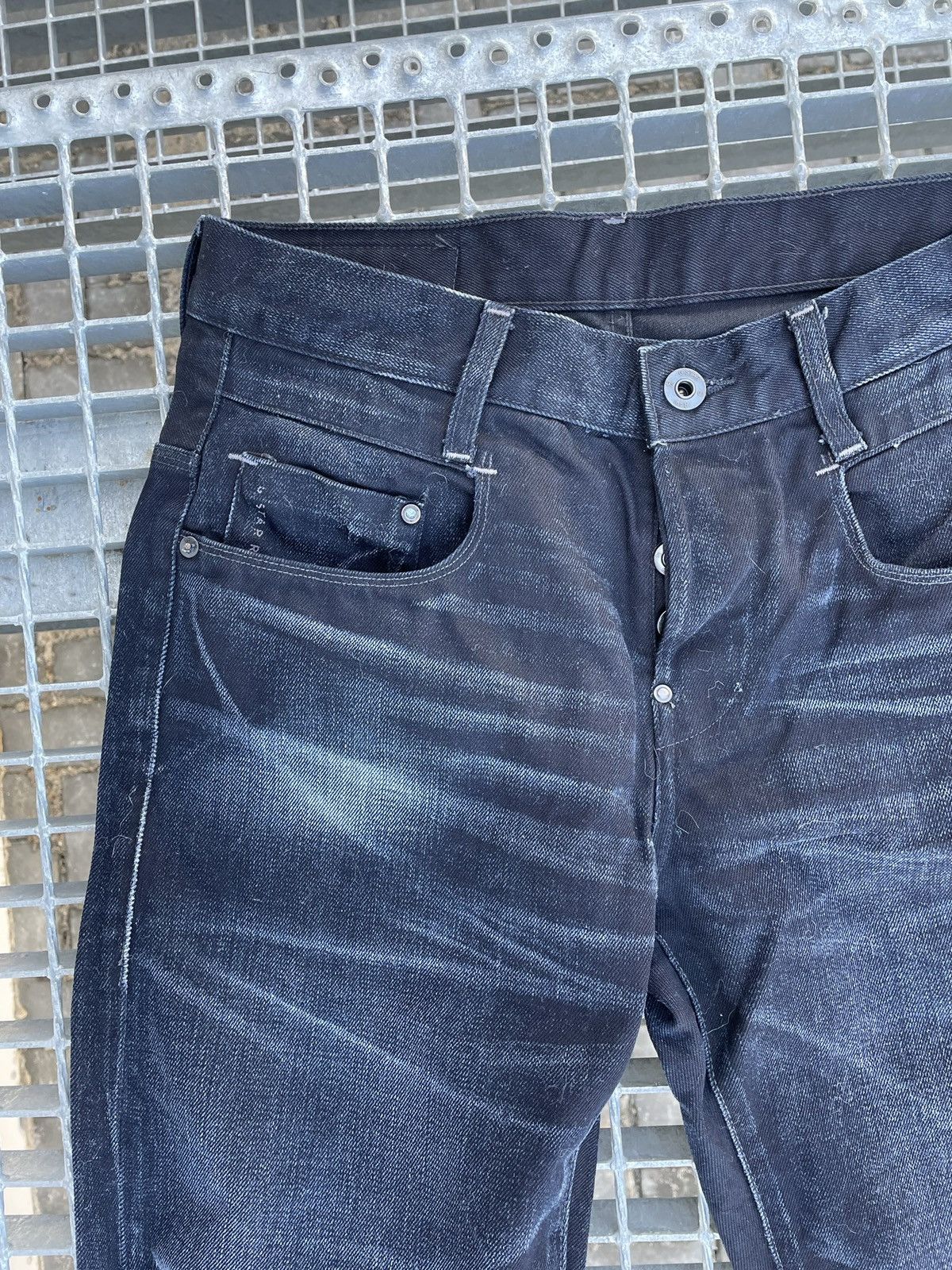 G-Star × Vintage Vintage G Star raw jeans denim straight fit Size US 31 - 7 Thumbnail
