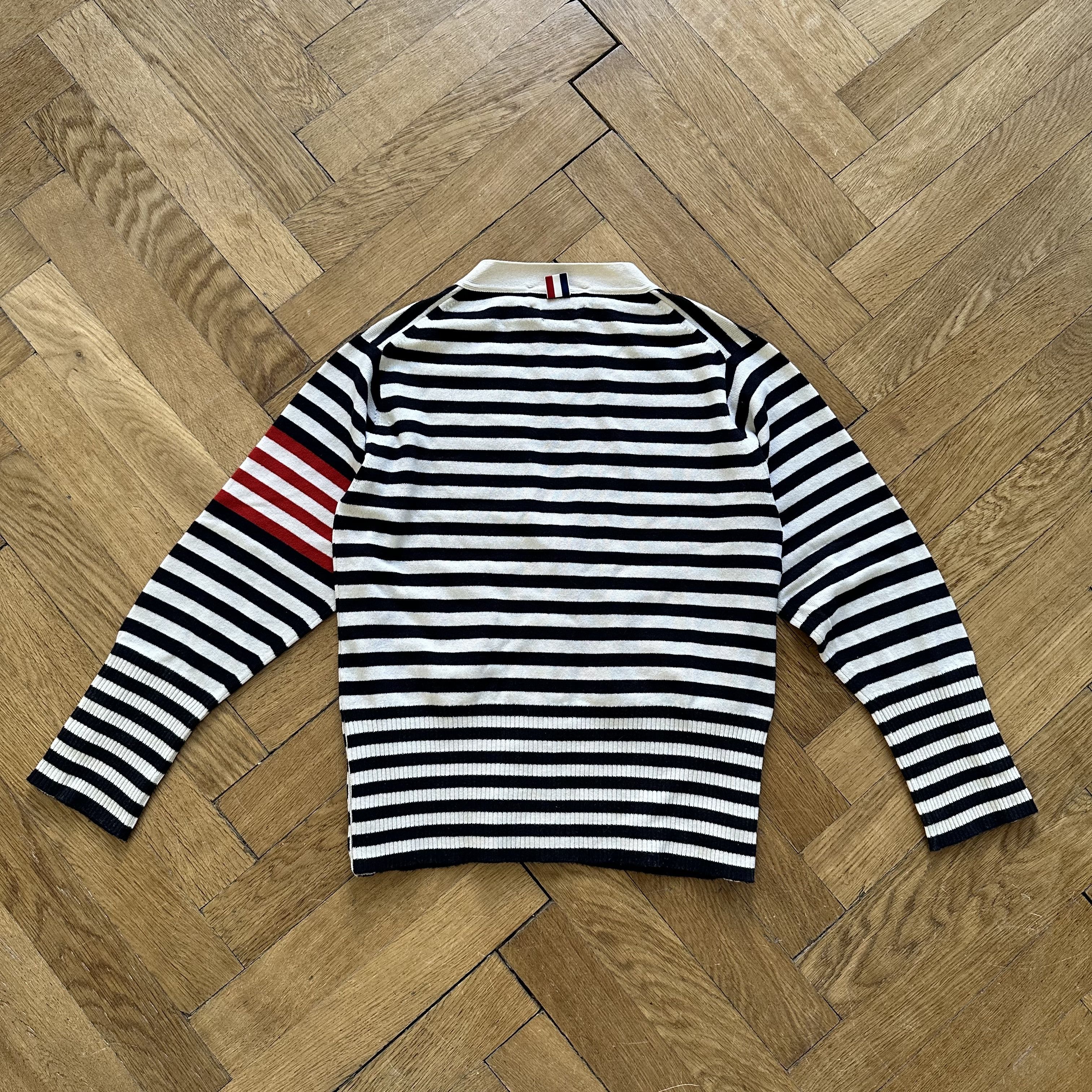 Thom Browne Striped Cashmere Cardigan Size US XL / EU 56 / 4 - 2 Thumbnail