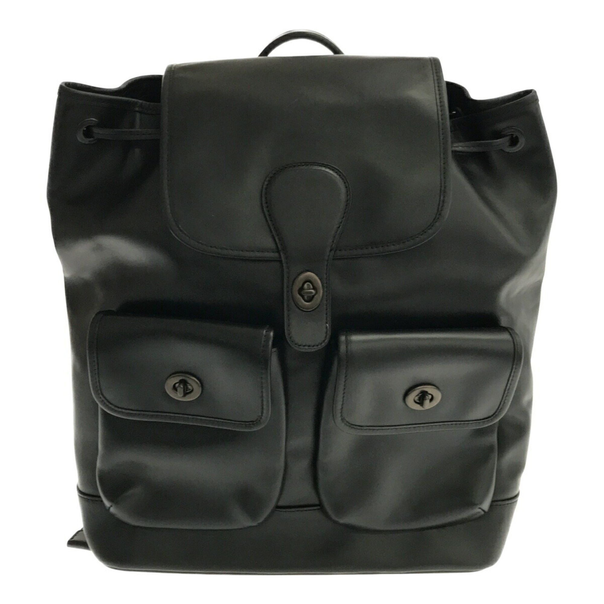 Coach Coach Heritage Turnlock Leather Backpack Rucksack C1265 Genuine ...