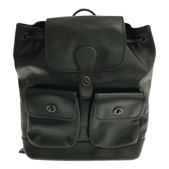 Coach Coach Heritage Turnlock Leather Backpack Rucksack C1265 Genuine