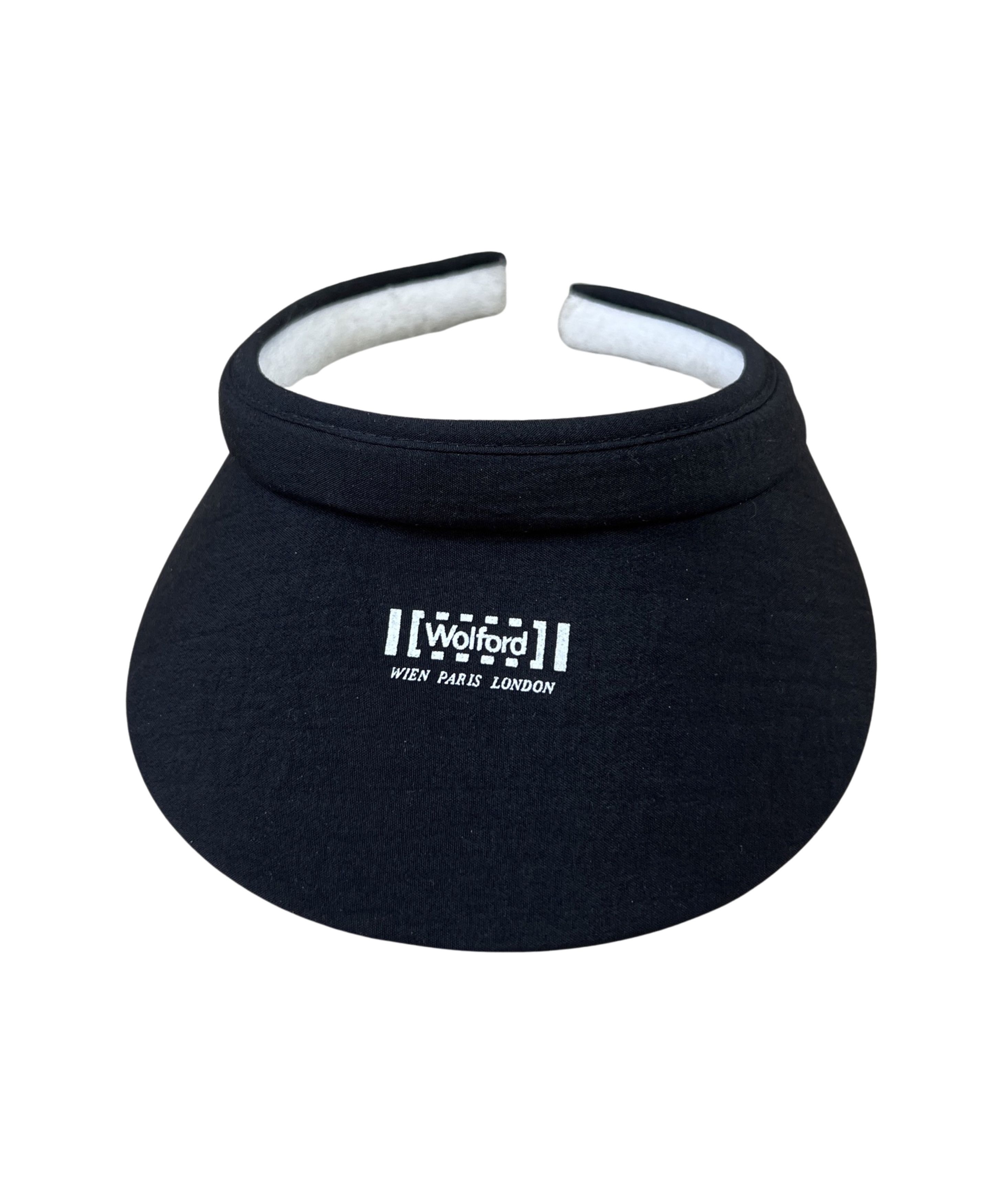 Unique Wolford Black Nylon Visor Spell Logo