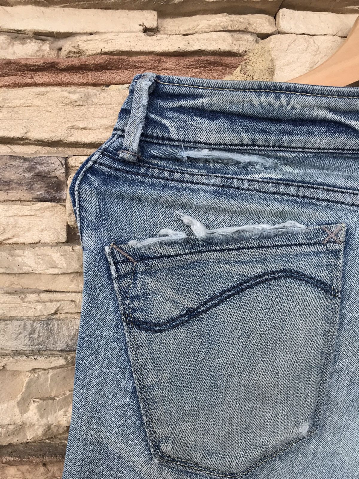 Lee Vintage Lee Rider Distressed Jeans Size US 29 - 11 Thumbnail