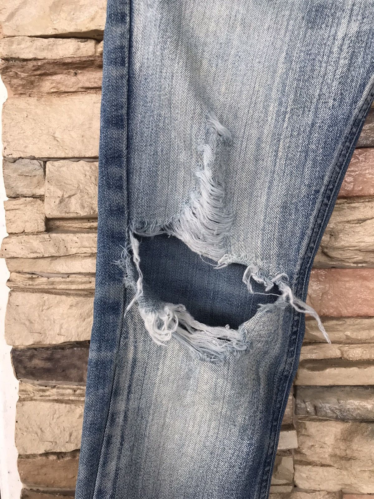 Lee Vintage Lee Rider Distressed Jeans Size US 29 - 6 Thumbnail