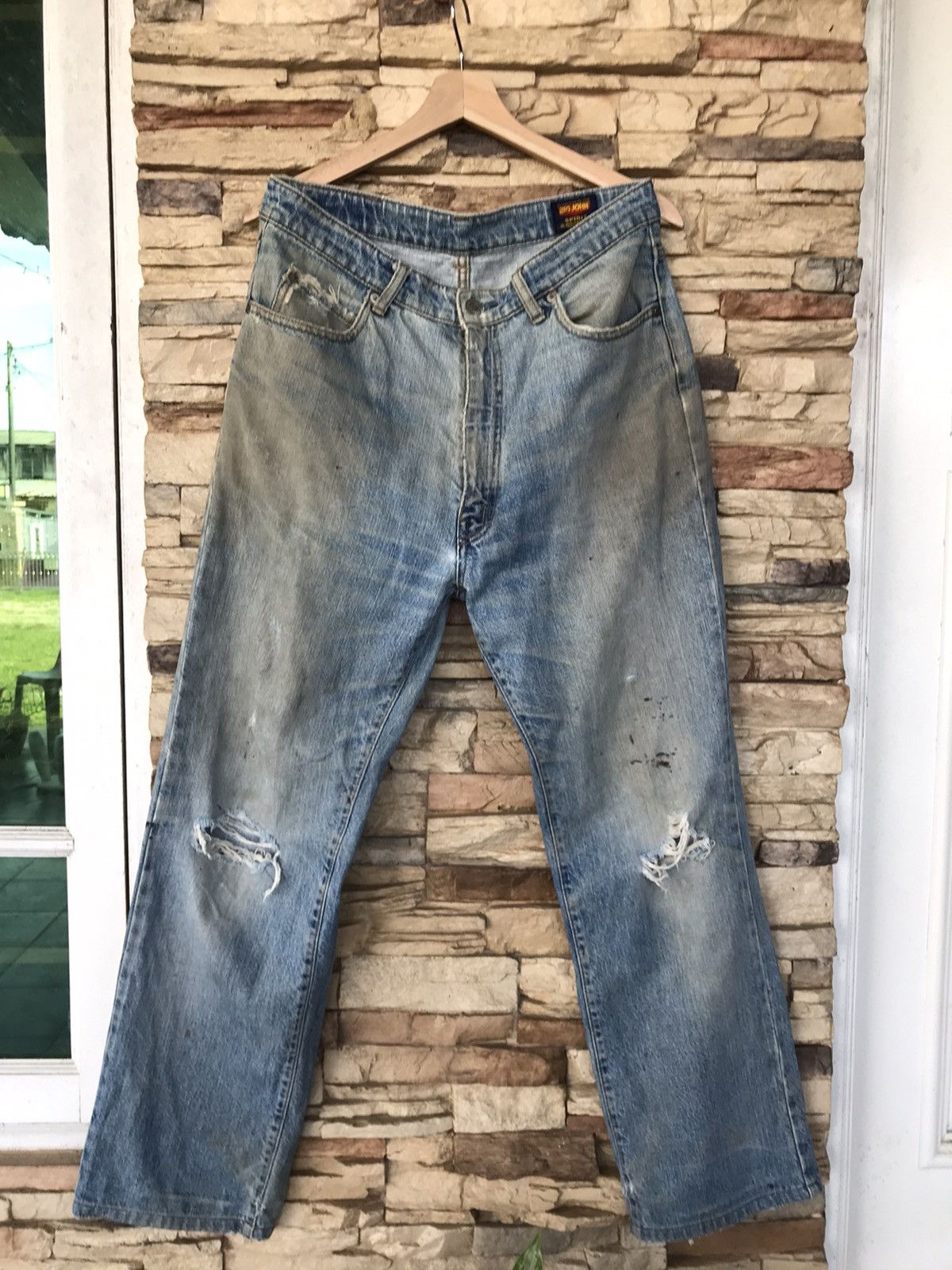 Big John Vintage Big John Distressed Jeans Size US 34 / EU 50 - 1 Thumbnail