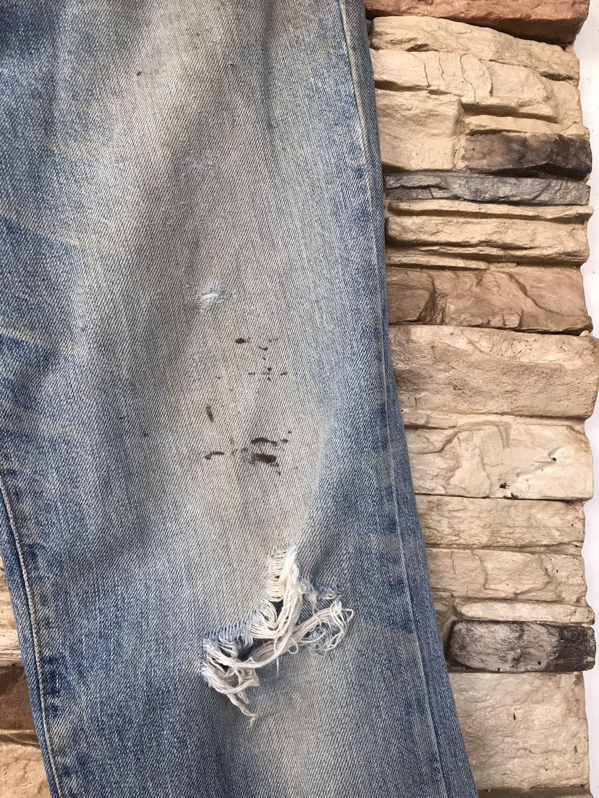 Big John Vintage Big John Distressed Jeans Size US 34 / EU 50 - 12 Thumbnail