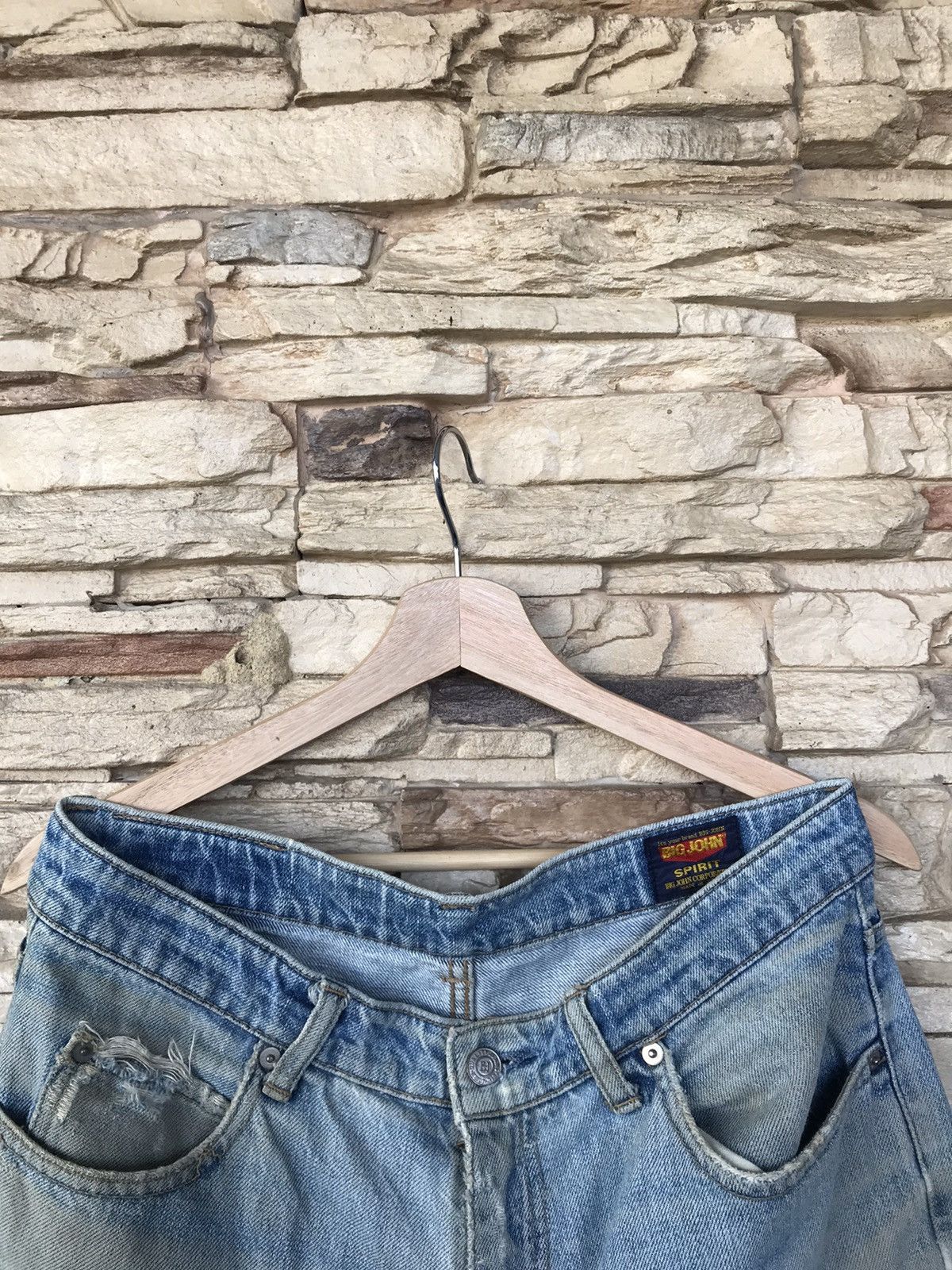Big John Vintage Big John Distressed Jeans Size US 34 / EU 50 - 5 Thumbnail