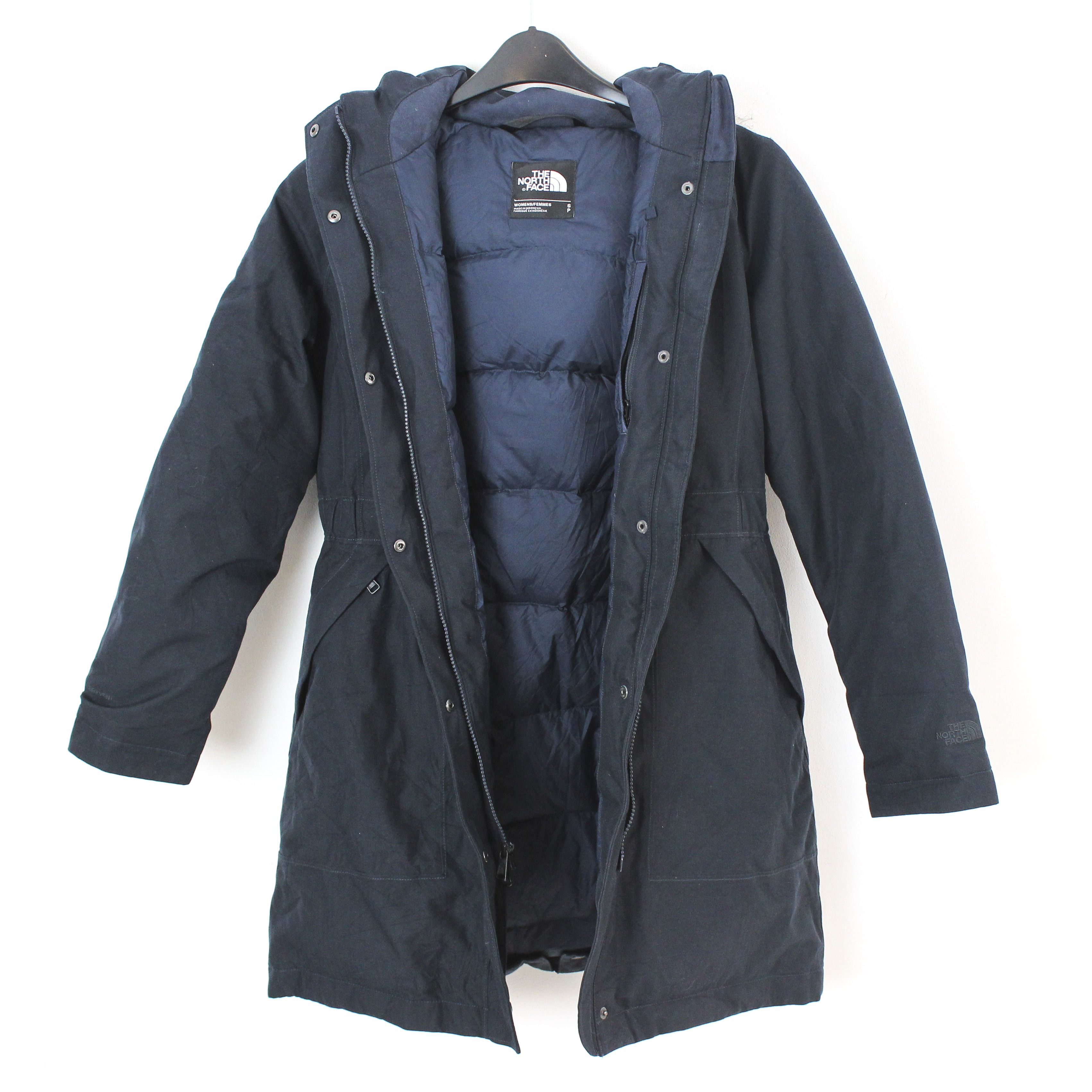 The North Face Dryvent Artic Women S Down Coat Faux Fur Parka Jacket Hooded Size S / US 4 / IT 40 - 2 Thumbnail
