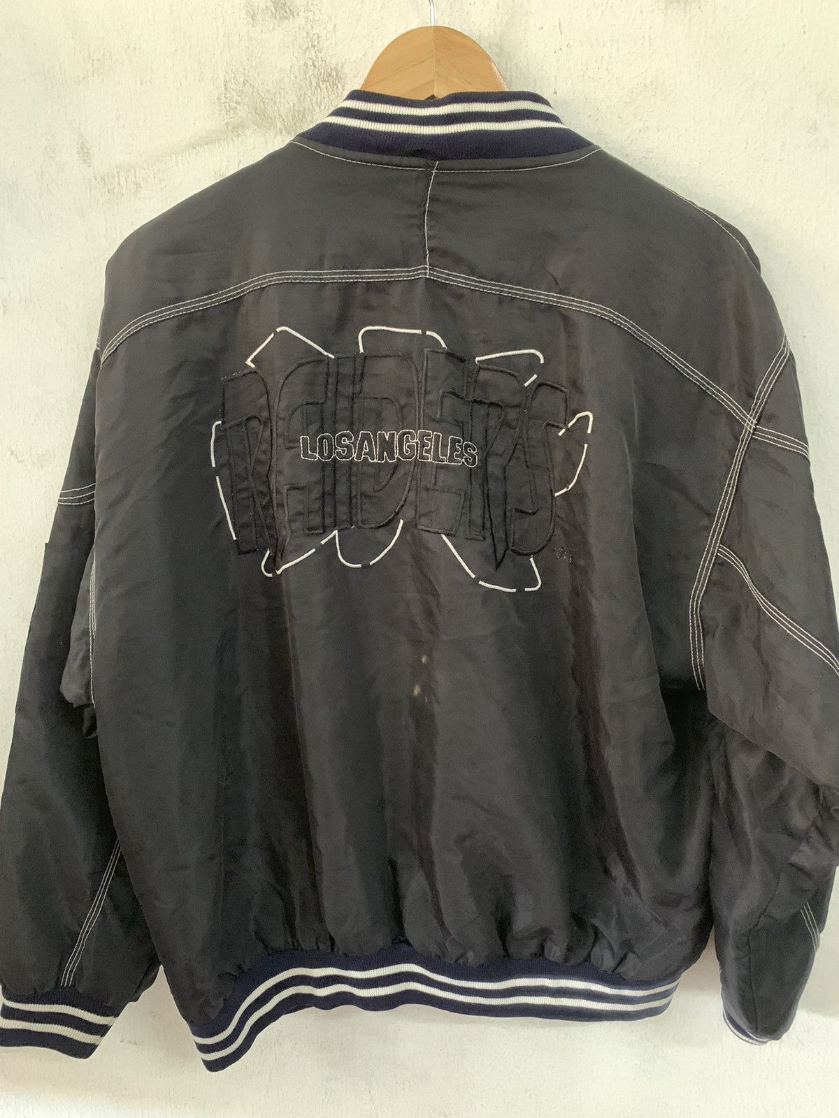 vintage los angelas raiders bomber jacket nfl vintage