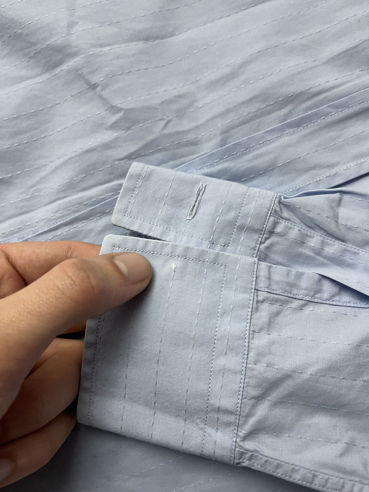 Hermes × Vintage Hermes 90s vintage blue shirt Size US M / EU 48-50 / 2 - 2 Thumbnail