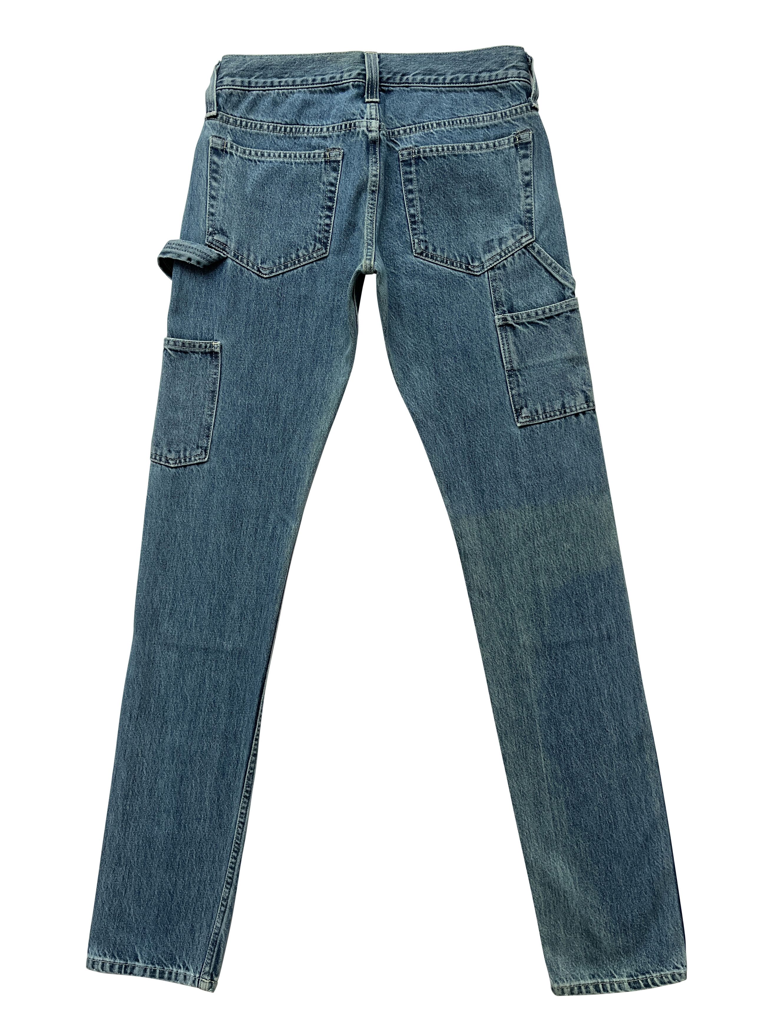 Helmut Lang ⚡️QUICK SALE⚡️2018 Helmut Lang Blue Masc Lo Utility Jeans Size US 29 - 2 Thumbnail