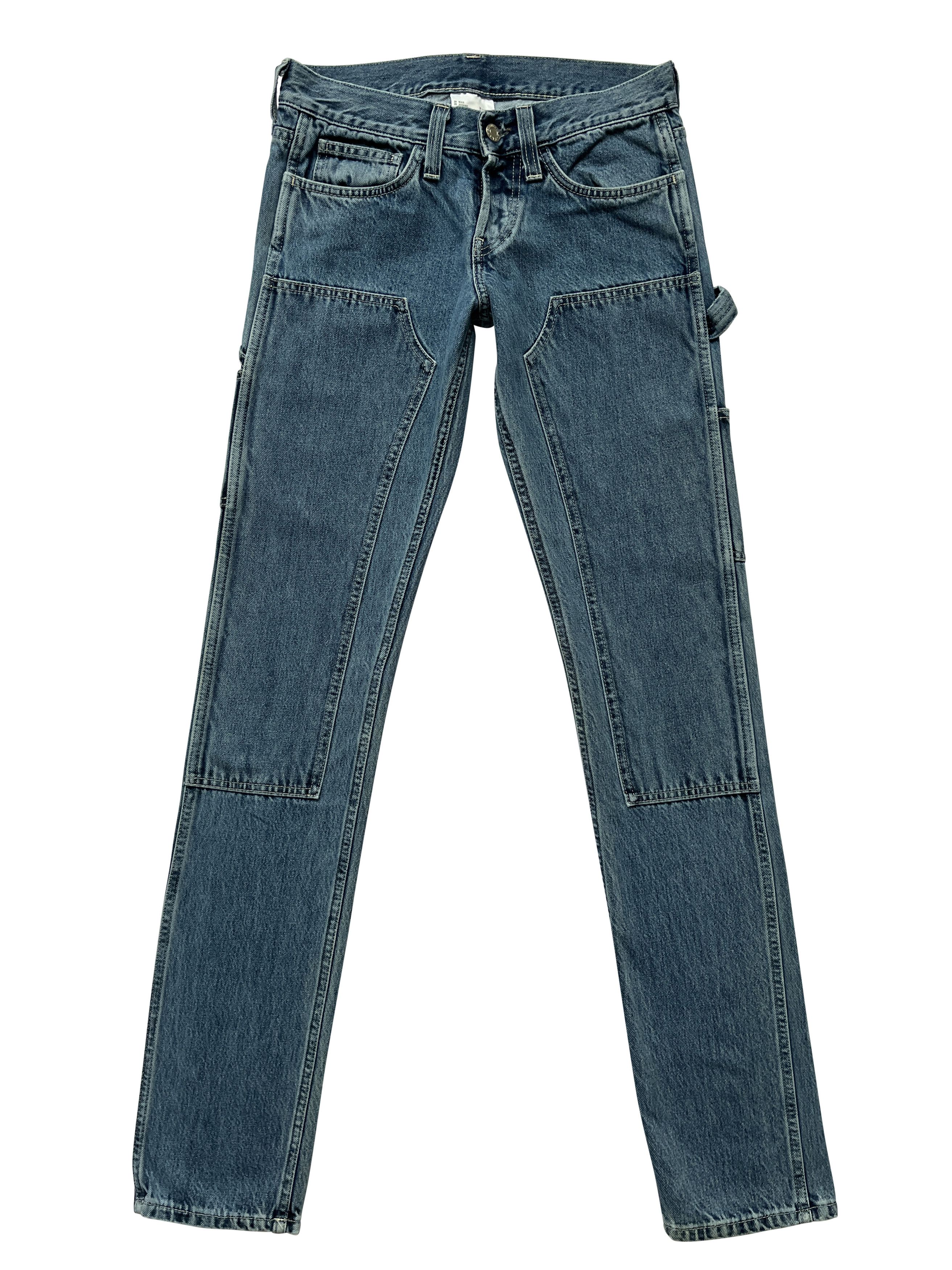 Helmut Lang ⚡️QUICK SALE⚡️2018 Helmut Lang Blue Masc Lo Utility Jeans Size US 29 - 1 Thumbnail