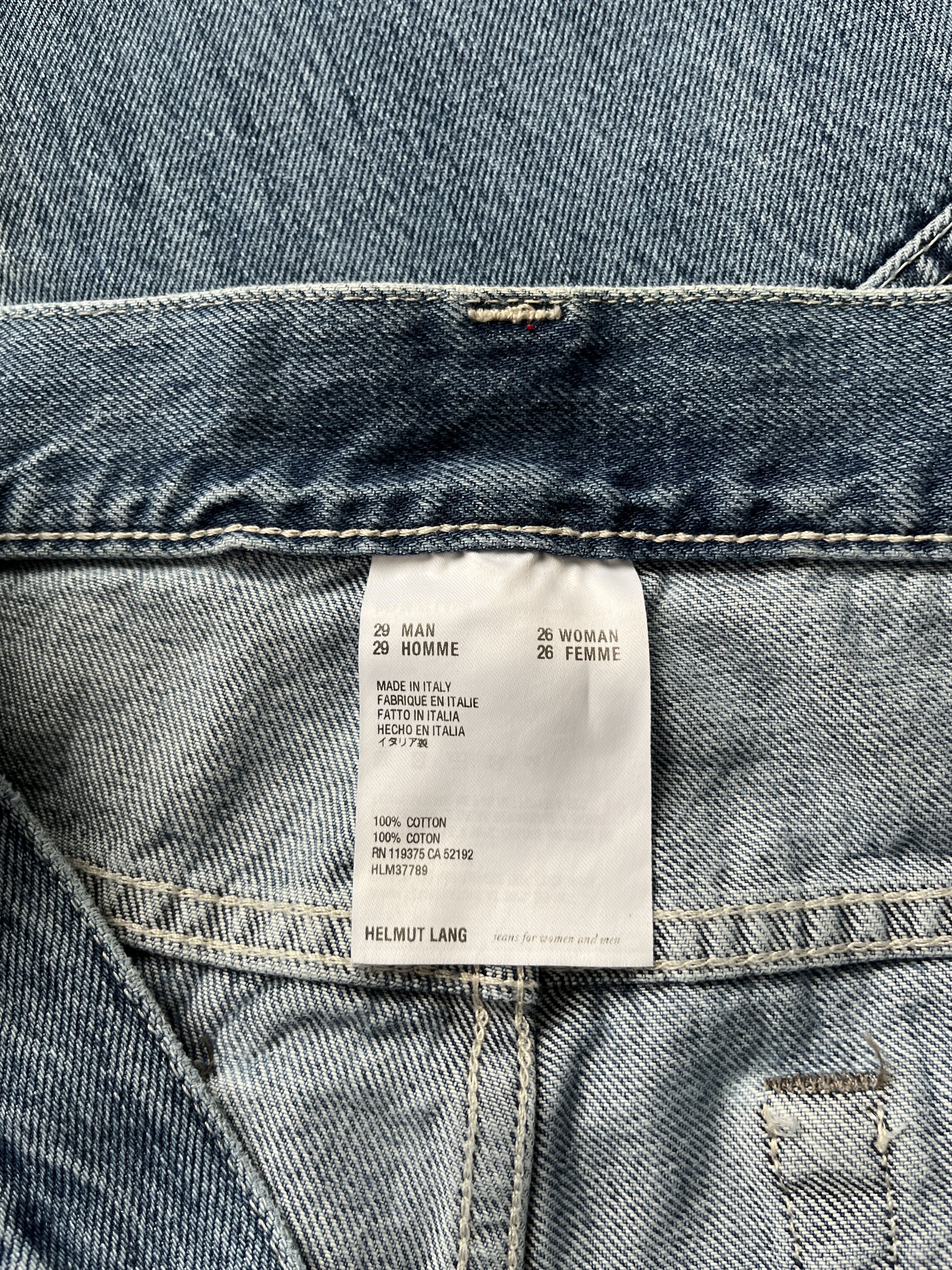 Helmut Lang ⚡️QUICK SALE⚡️2018 Helmut Lang Blue Masc Lo Utility Jeans Size US 29 - 3 Thumbnail