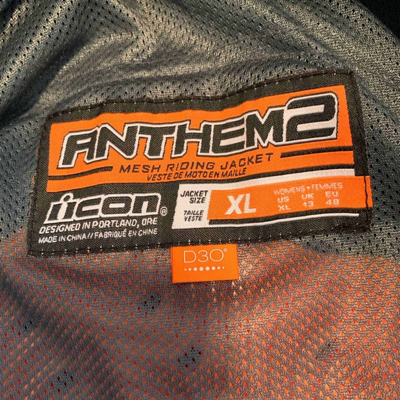 ICON ANTHEM 2 WOMENS MOTORCYCLE JACKET SIZE XL NEW