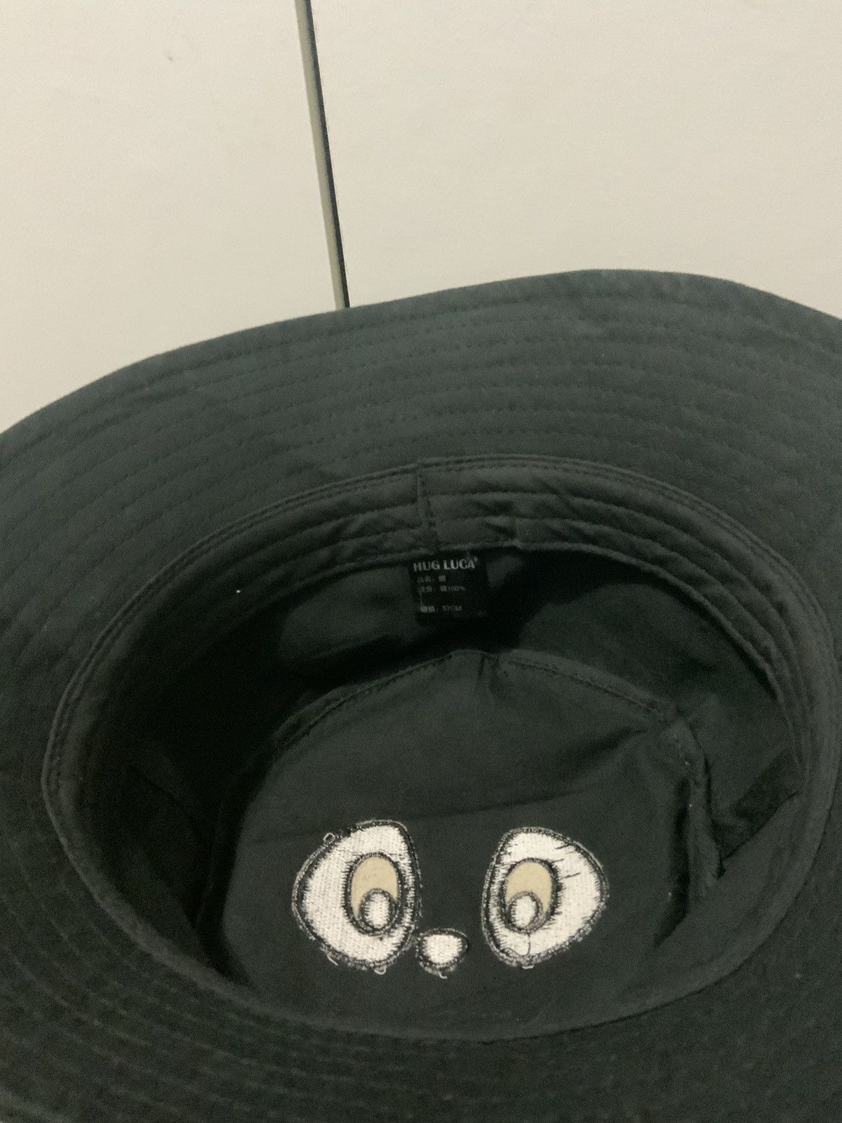 Japanese Brand Hug Luca Black Panda Bucket Hat Size ONE SIZE - 8 Thumbnail