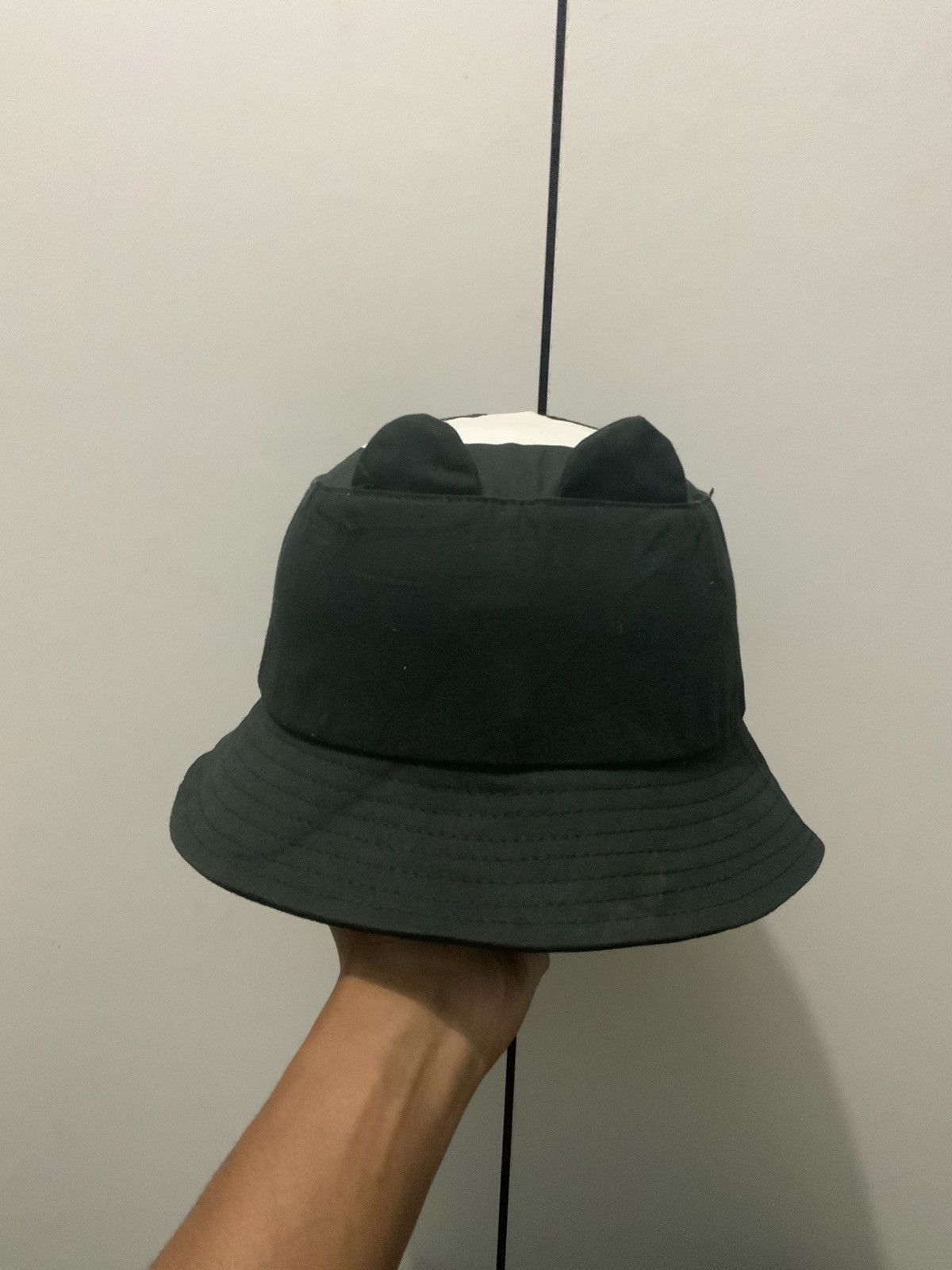 Japanese Brand Hug Luca Black Panda Bucket Hat Size ONE SIZE - 4 Thumbnail
