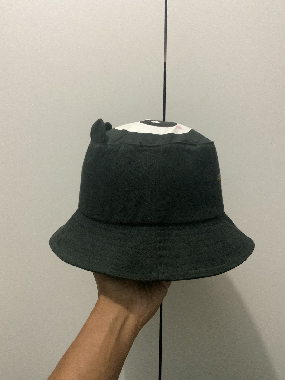 Japanese Brand Hug Luca Black Panda Bucket Hat Size ONE SIZE - 5 Thumbnail