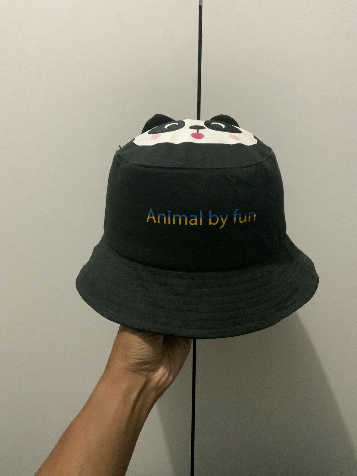 Japanese Brand Hug Luca Black Panda Bucket Hat Size ONE SIZE - 2 Thumbnail