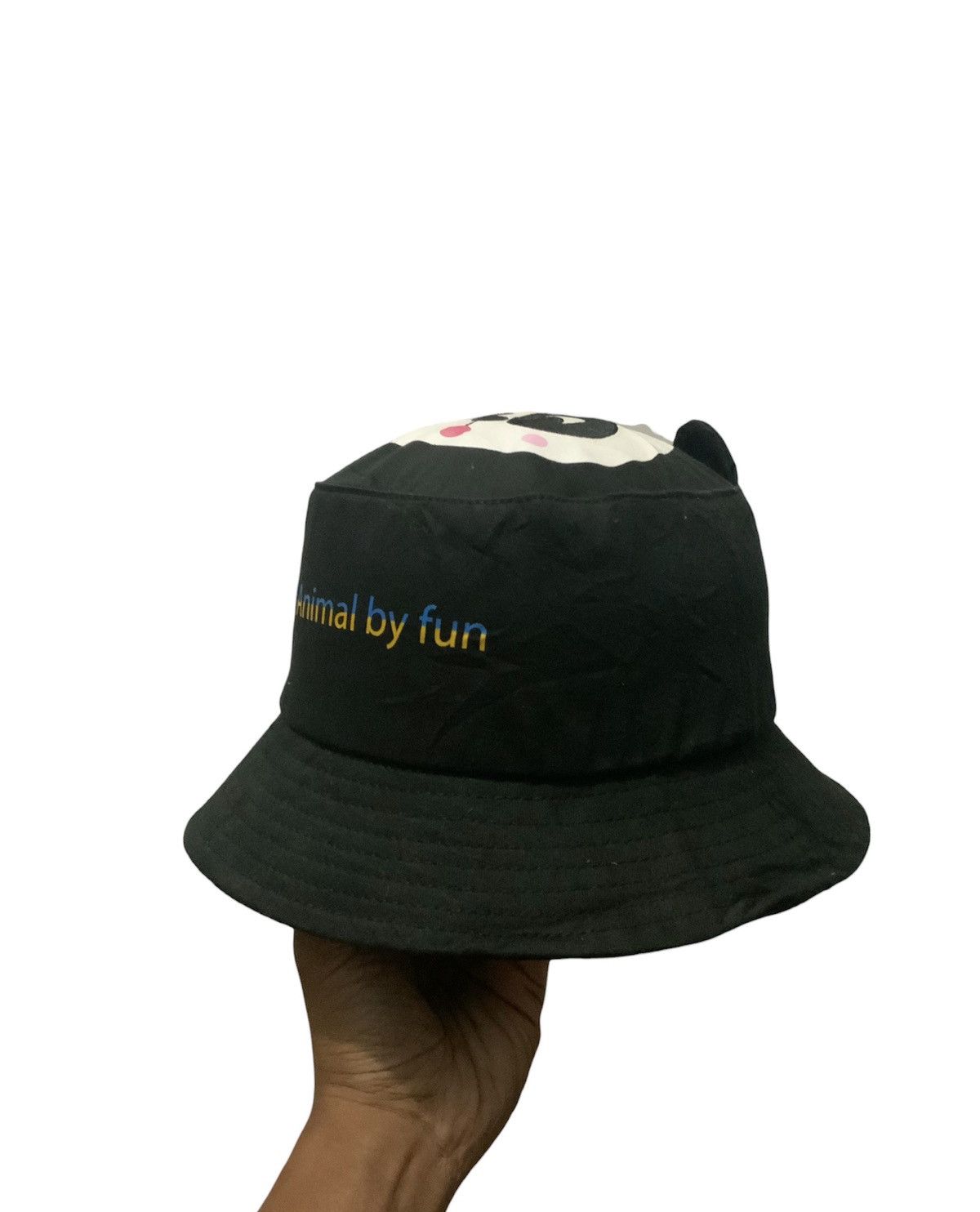 image of Avant Garde x Seditionaries Hug Luca Black Panda Printed Archive Bucket Hat, Men's